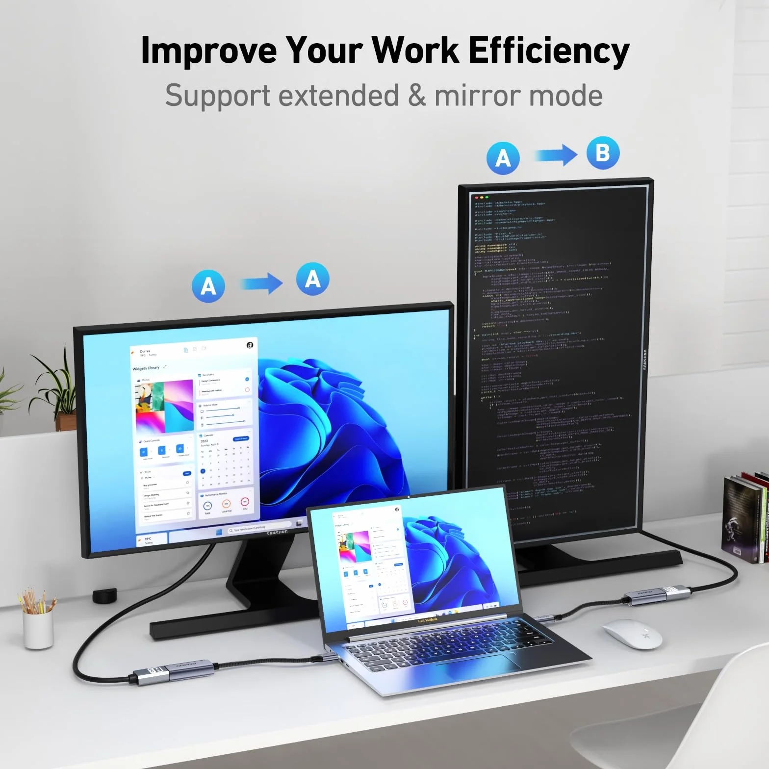 BENFEI USB C do HDMI Adapter 4K@60Hz, Adapter USB Type-C do HDMI [kompatybilny z Thunderbolt 3/4] z iPhone 16 Pro/Max, MacBook Pro/Air 2023, iPad Pro, iMac, Galaxy S23, XPS 17, Surface Book 3