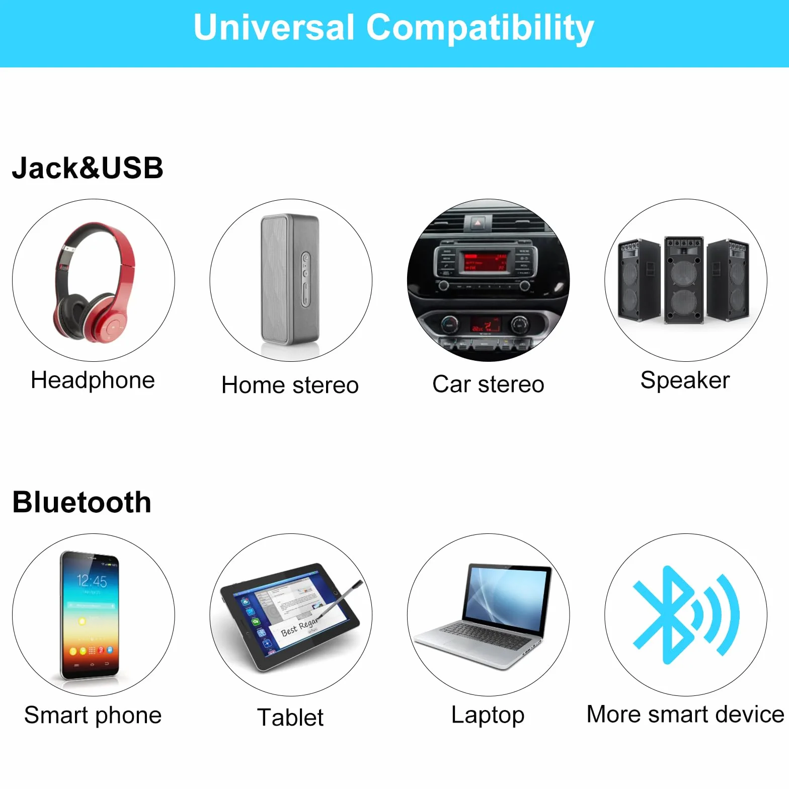 Odbiornik USB Bluetooth 5.1 z adapterem USB Bluetooth, wbudowany mikrofon do telewizora, komputera, zestawu słuchawkowego/głośników samochodowych, systemu stereo, muzyki i połączeń