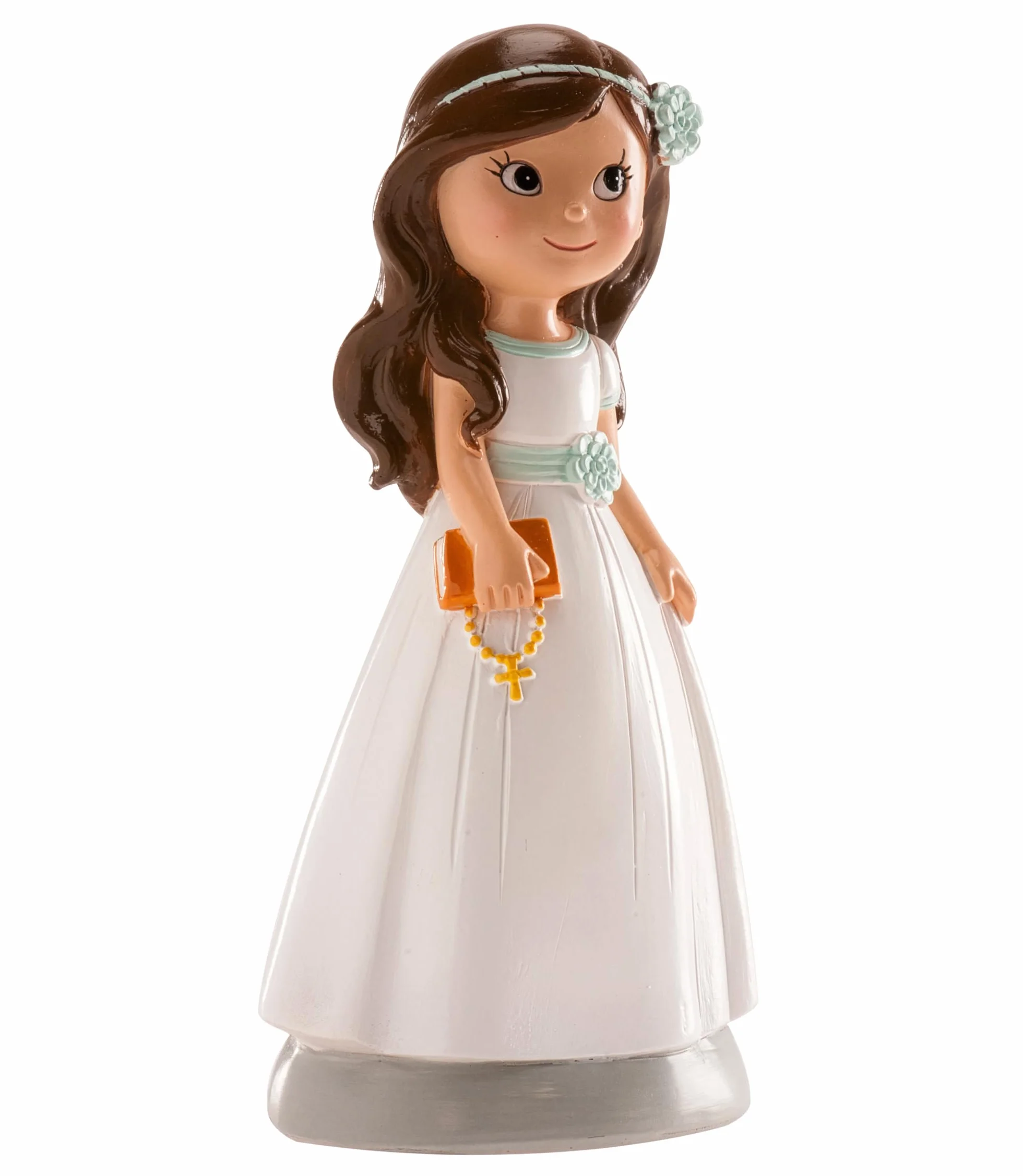 Figurine Décorative Première Communion Fille Catéchisme Résine 13 cm Design Original Contact Alimentaire