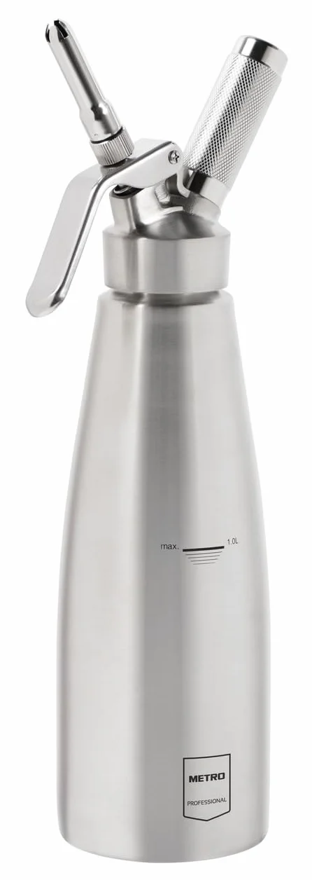 Siphon à Chantilly Acier Inoxydable 1L METRO Professional Ø 9,3 x 32,3 cm