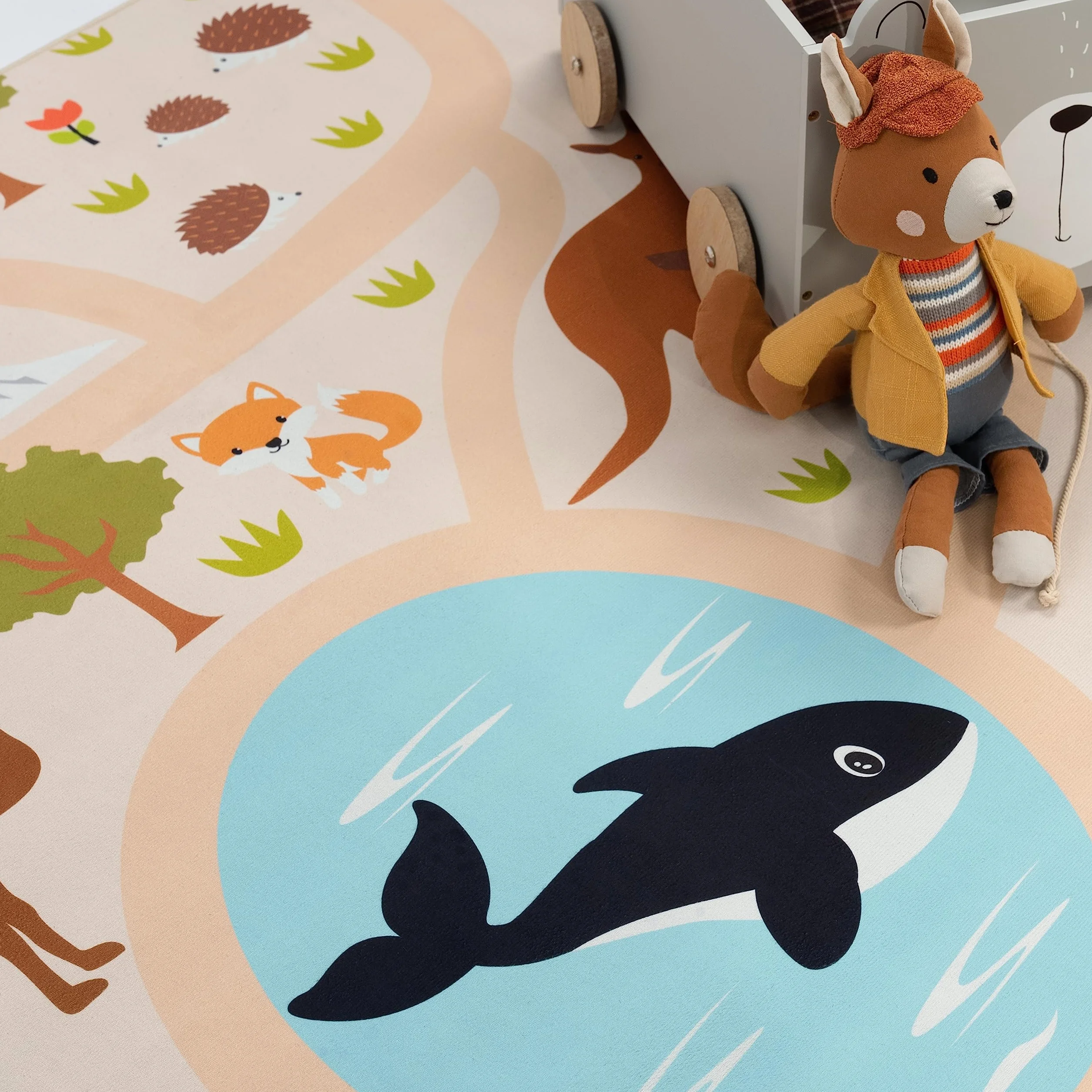 Paco Home Tapis Enfant Antidérapant 140x200 cm Multicolore