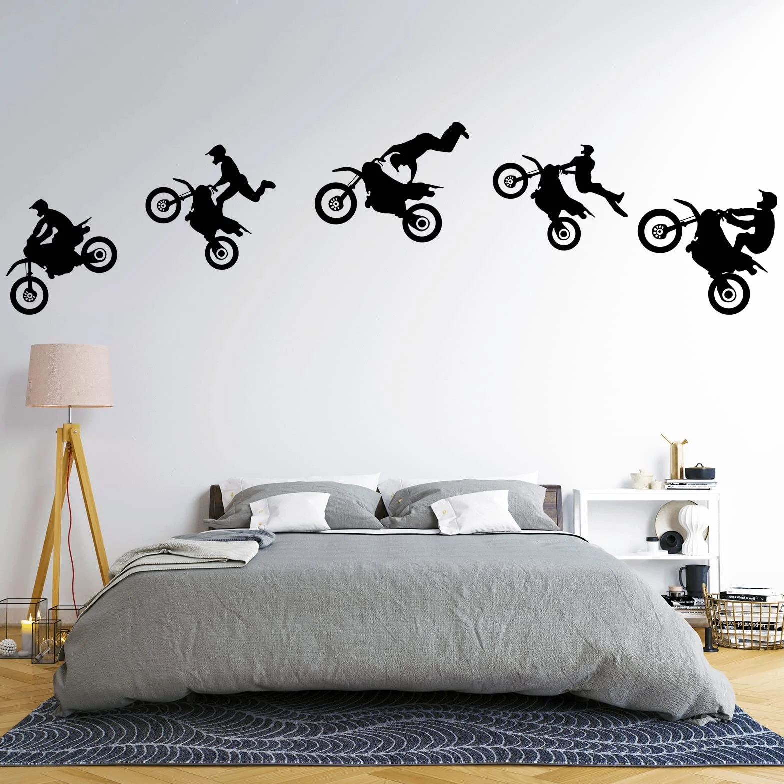 IDISON Autocollant moto Dirt Bike - Sticker mural sport