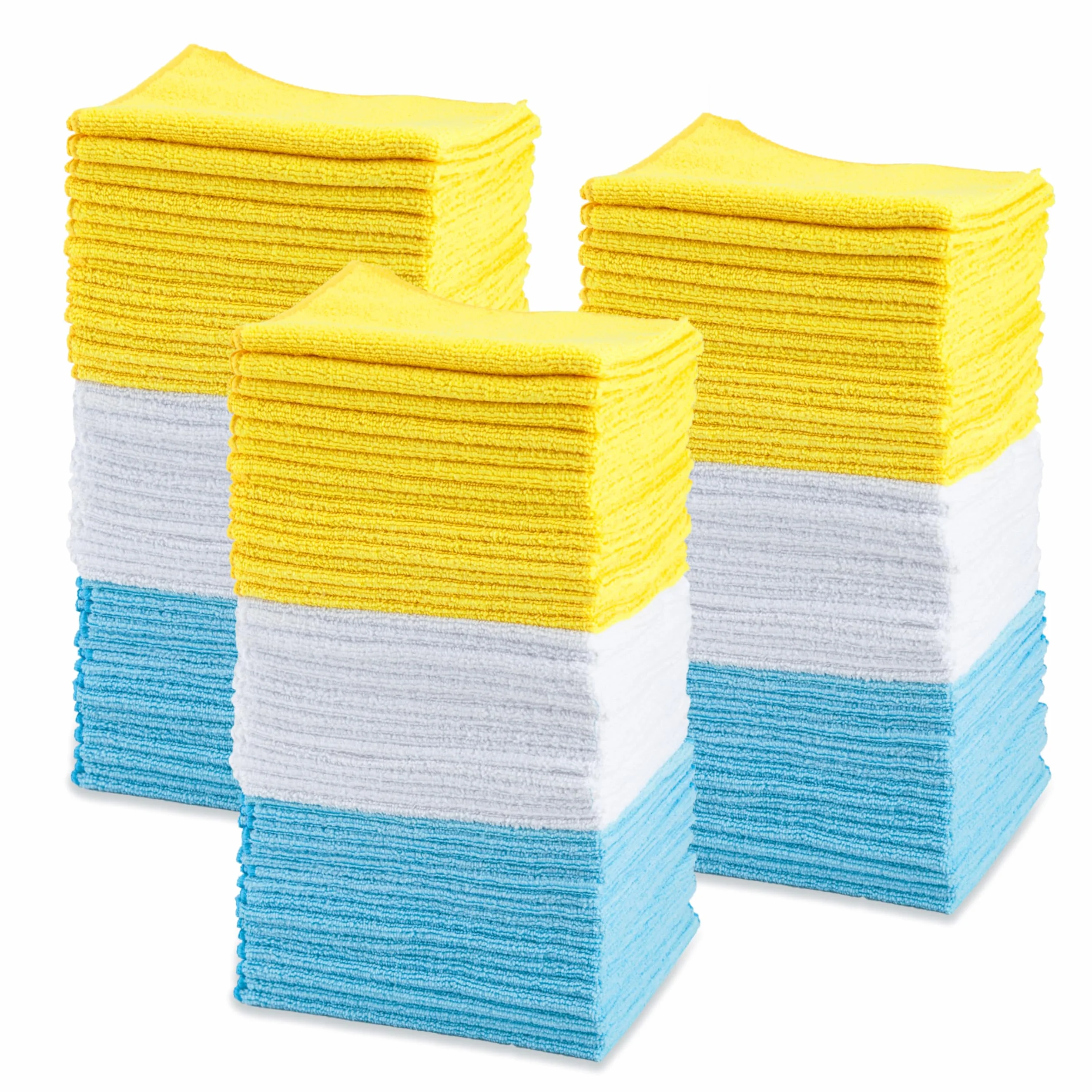 Amazon Basics Microfibre Chiffon de Nettoyage, Lot de 144, Multi, 30.5 x 40.6 cm
