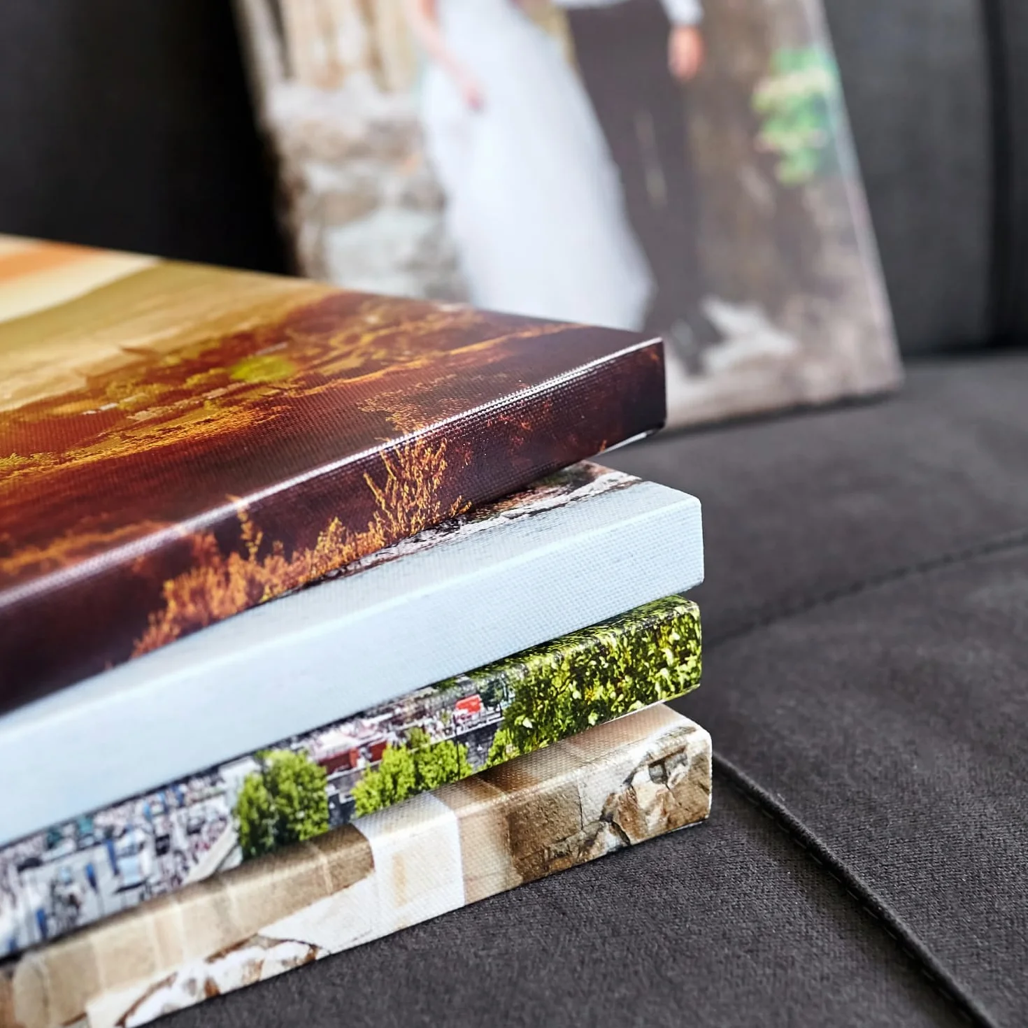 Toile personnalisée avec vos photos 20x30 cm, art mural prêt à accrocher
