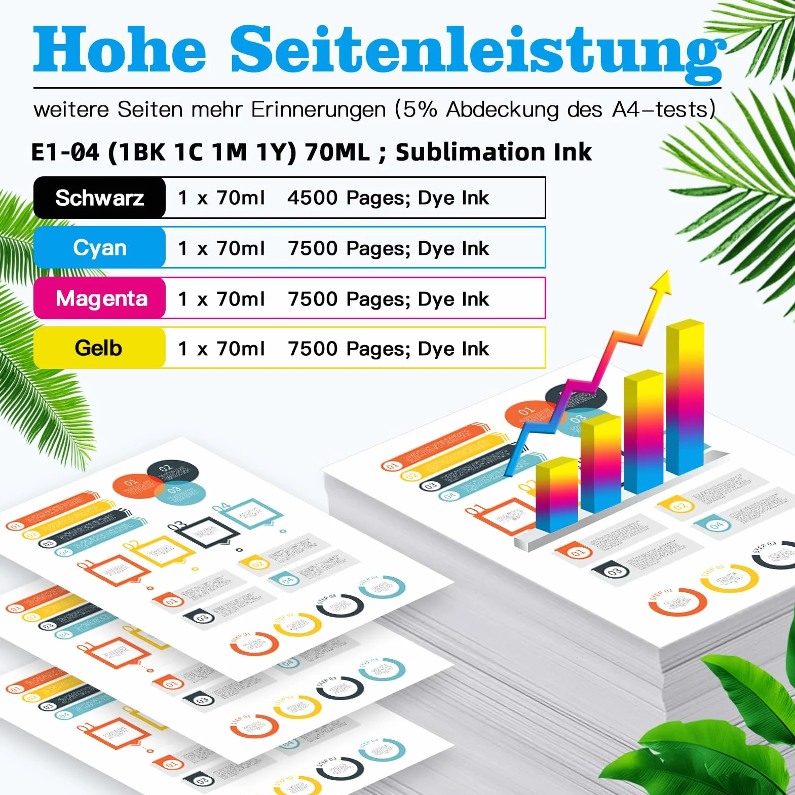 Nextpage Lot de 104 encres de sublimation compatibles Epson EcoTank ET-1810 ET-2710 ET-2711 ET-2712 ET-2714 ET-2715 ET-2720 ET-2721 ET-2726 ET-2810 ET-2811 ET-281 2 cartouches noires