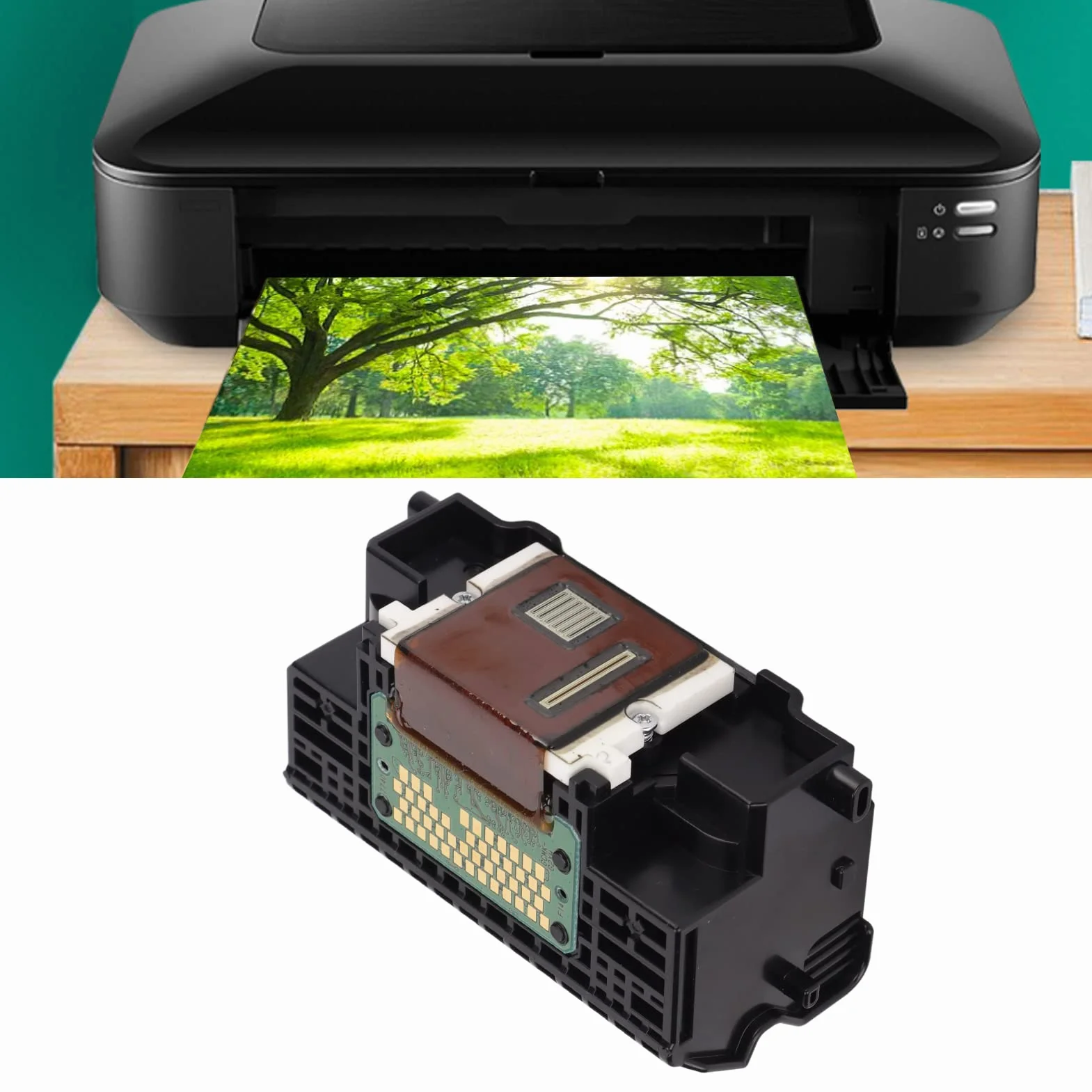 Kolorowa Głowica Drukująca, Głowica Drukująca QY6-0073 z Osłoną Ochronną do IP3600 IP3680 MX860 MX868 MX870 MX878 MG5140 MG5180 MG5150 MP540 MP560 MP568 Wymiana Drukarki