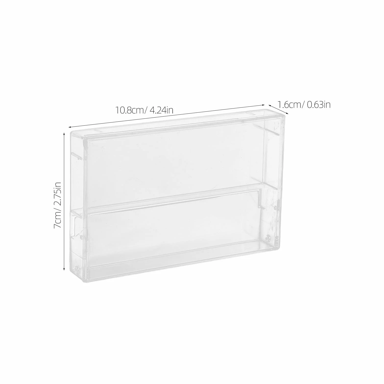 Étuis Transparents pour Cassettes Audio en Polystyrène, Lot de 3 Boîtes de Rangement