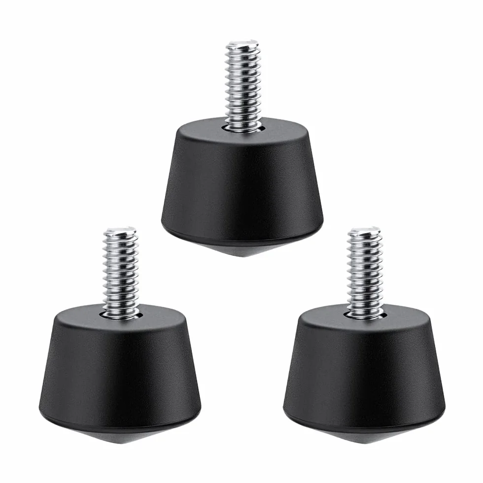 K&F Concept Uniwersalne antypoślizgowe gumowe kolce do statywu kompatybilne z gwintem 1/10.2 cm statyw monopod nogi nogi części zamienne (3 szt.)