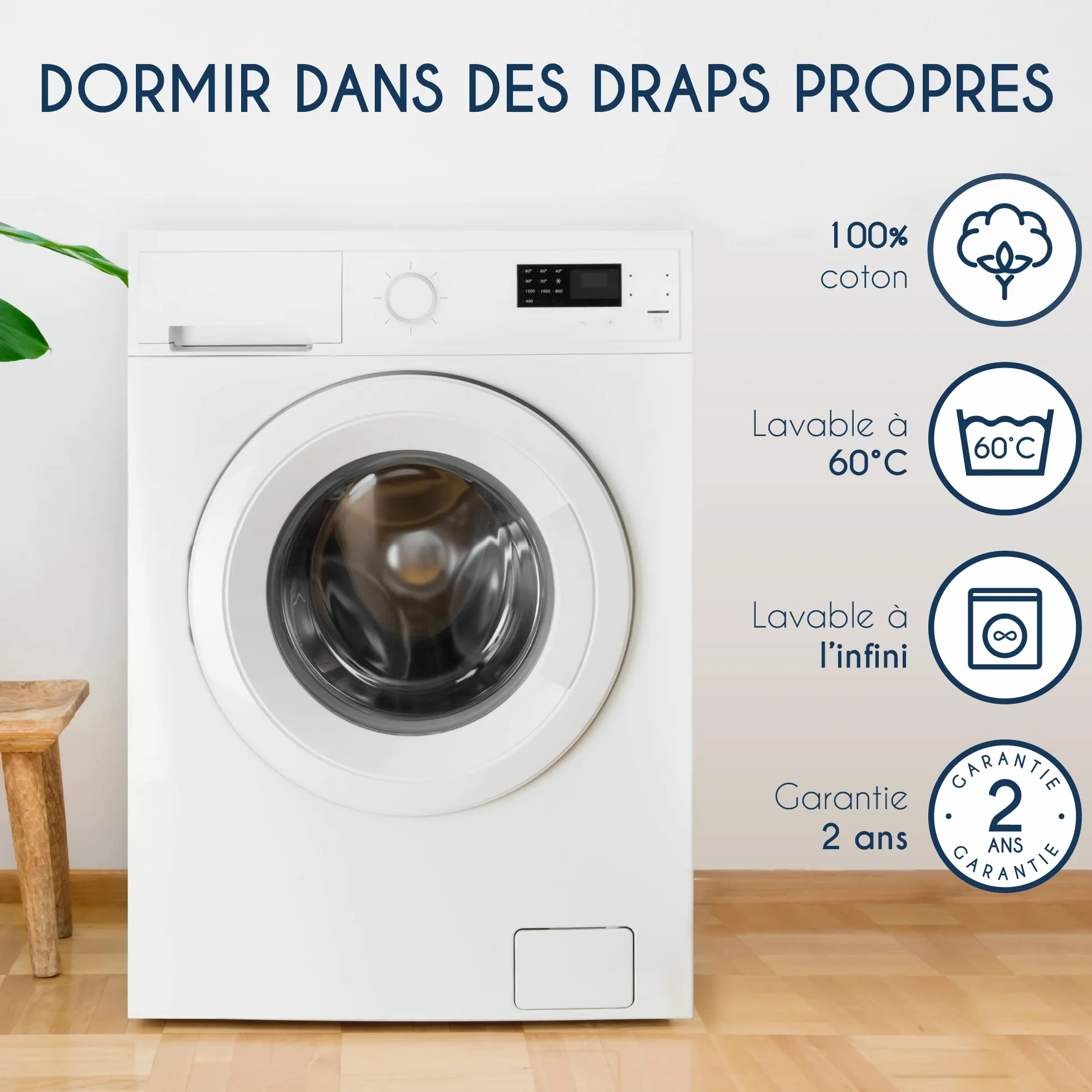 Dreamzie Drap Housse 140x190/200 Beige 100% Jersey Coton Certifié Oeko Tex