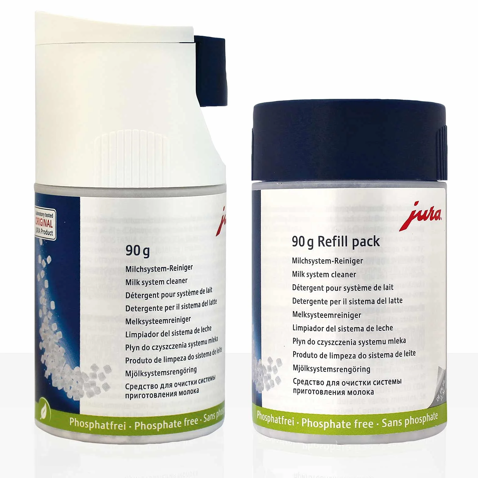 Jura Mini tablettes de nettoyage pour système de lait avec doseur + 1 recharge