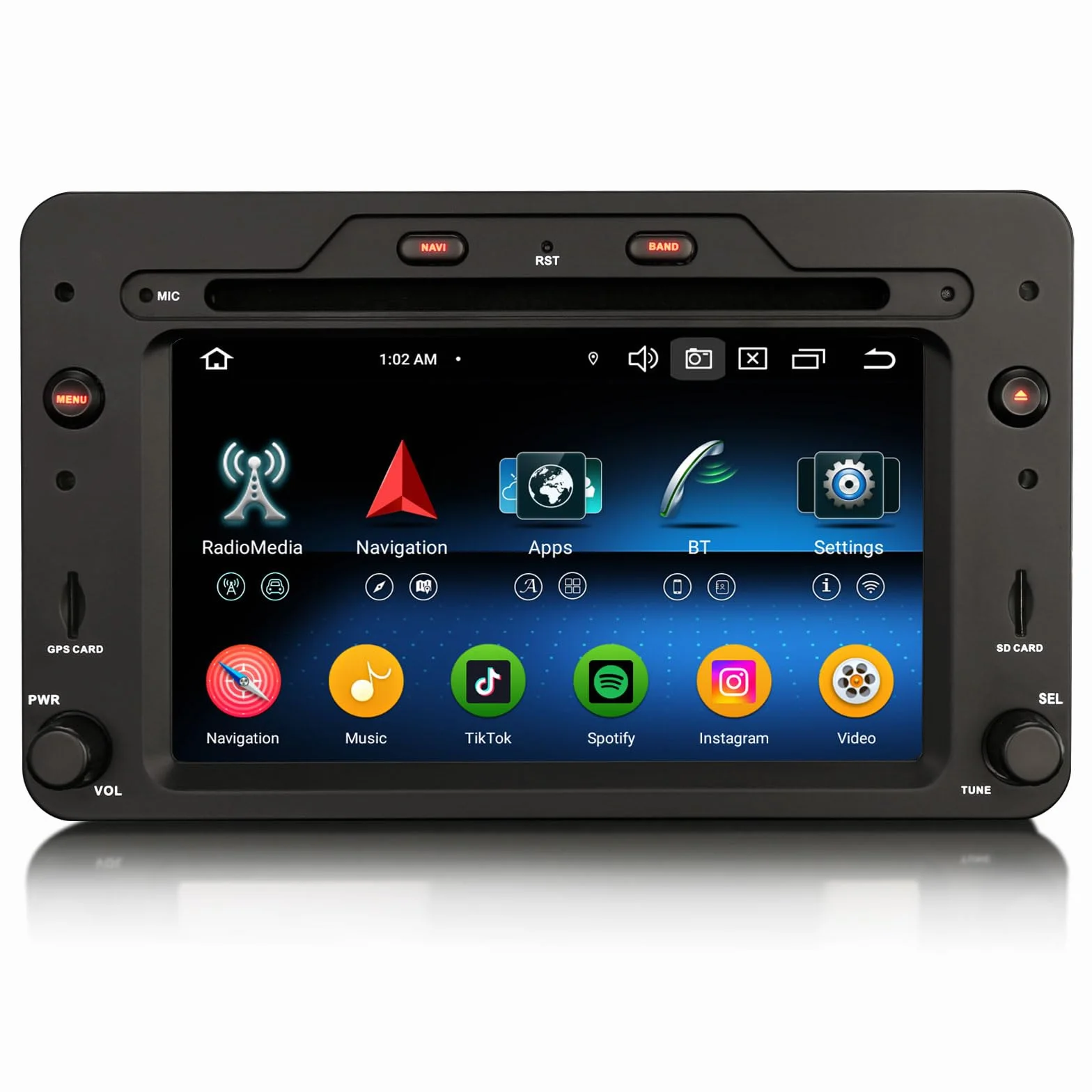 Erisin 8-rdzeniowy 4 GB + 64 GB Android 14 radio samochodowe GPS nawigacja do Alfa Romeo Brera Spider 159 Sportwagon DVD Player ekran dotykowy CarPlay Android Auto DAB+ Radio DSP Bluetooth 5.0 A2DP