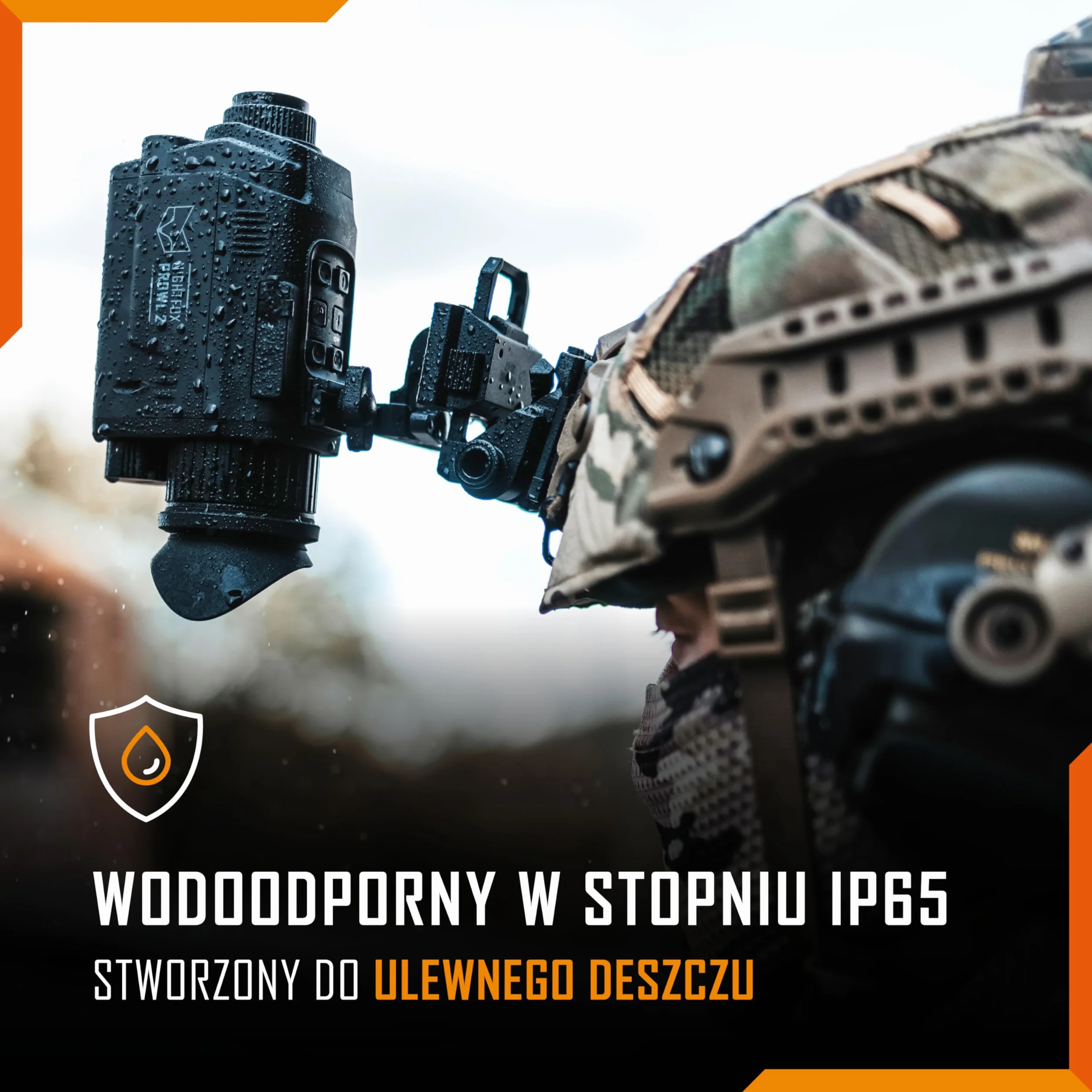 Night Vision Monocular - Nightfox Prowl, HD Recording, 32GB, 1x Magnification, Head Mounted, 54° Wide FOV, Dual IR 850 & 940nm, Airsoft NVG for Helmet