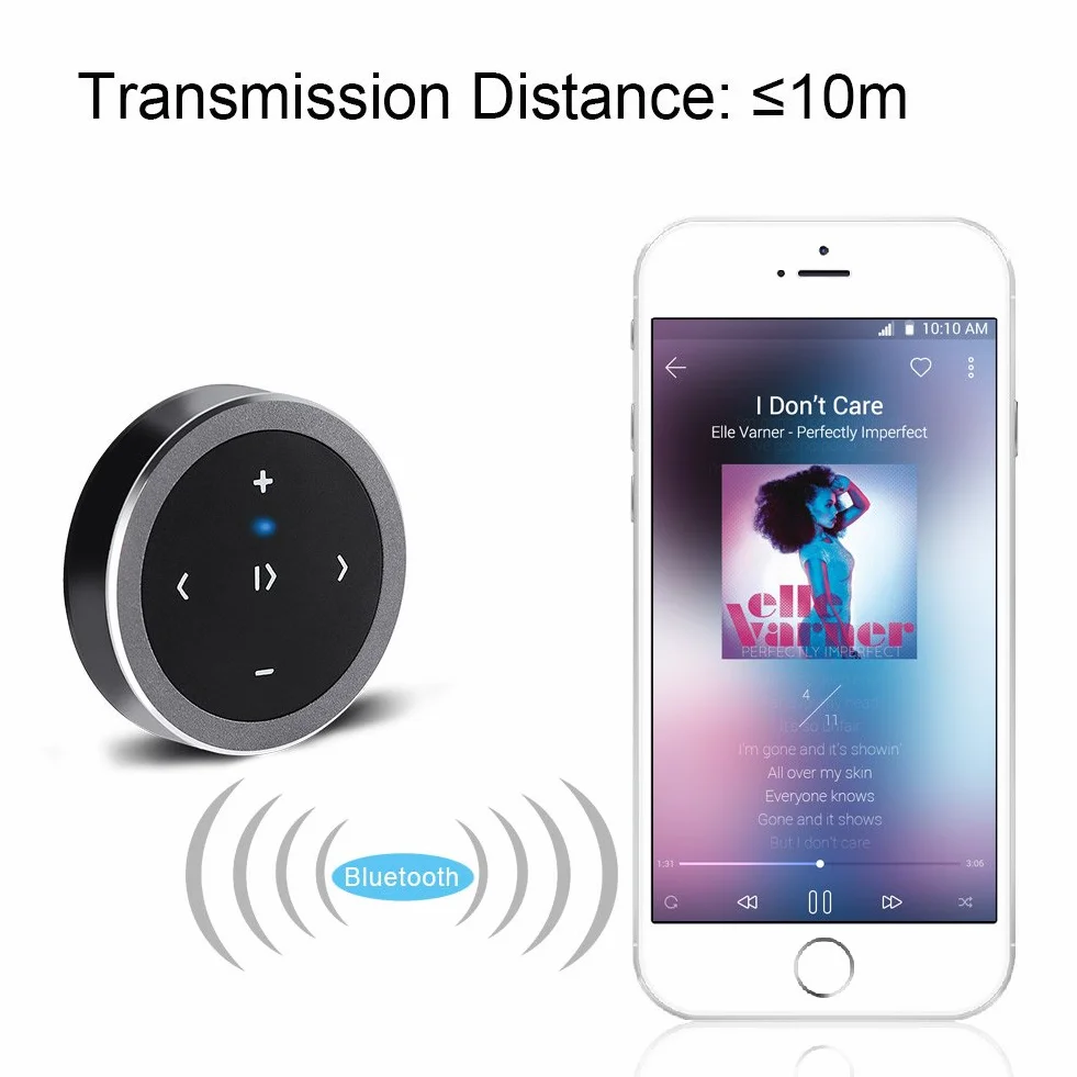 Klawisze multimedialne na kierownicę samochodową, uniwersalny Car Wireless Bluetooth 4.0, pilot zdalnego sterowania, przycisk multimedialny, kontroler audio do telefonu komórkowego i tabletu
