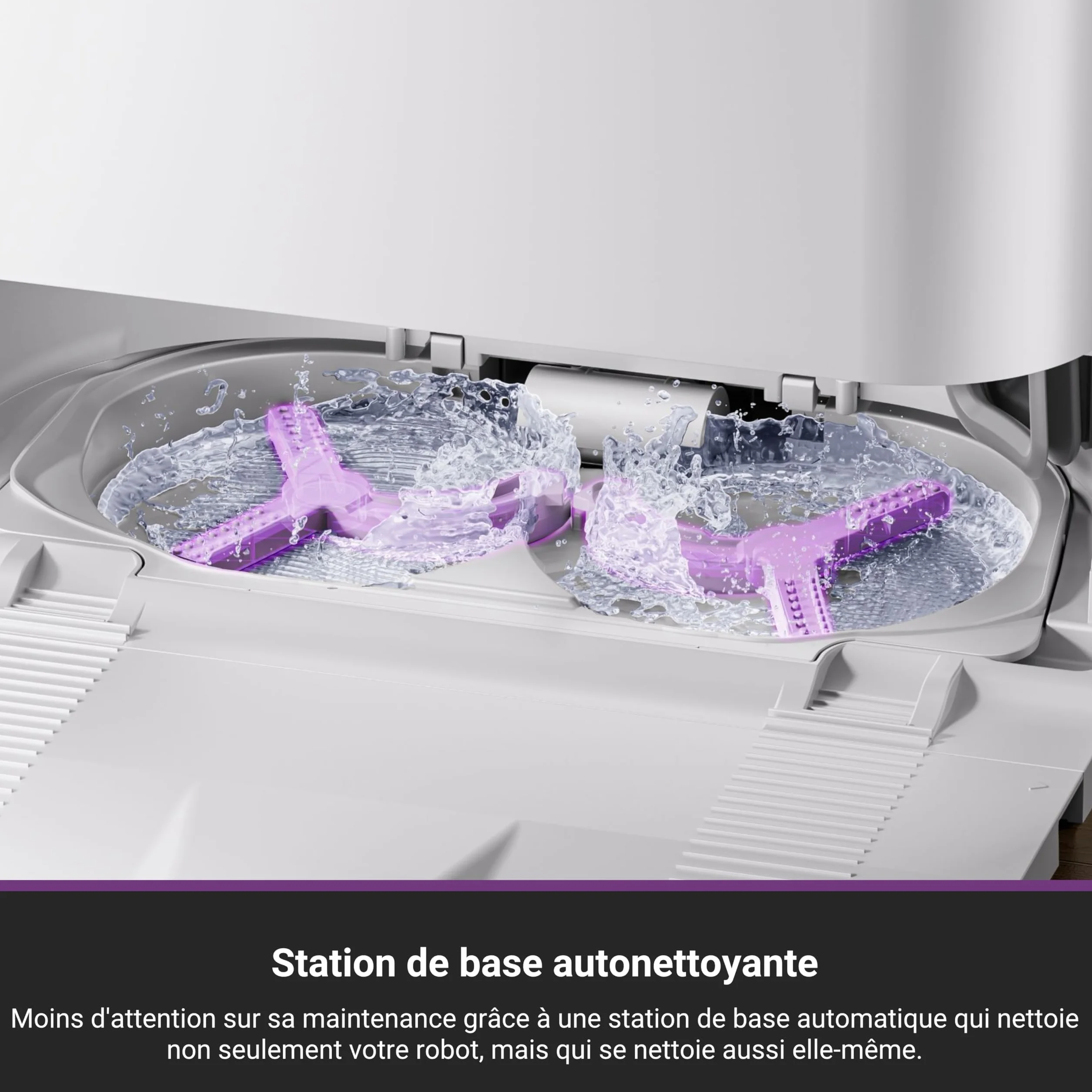 Eureka J15 Pro Ultra Aspirateur Robot,Robot Aspirateur Laveur 16200 Pa,Nettoyage des Bords,Brosse Anti Enchevêtrement,Lavage de Serpillière à l'eau Chaude 75℃,Base Autonettoyante
