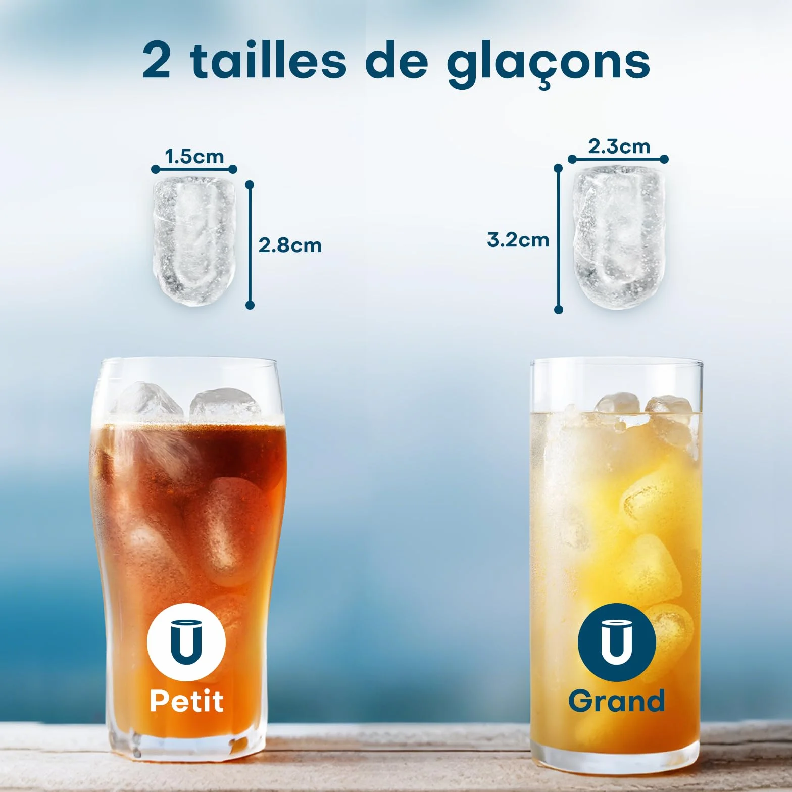 QEXREED Machine à Glaçons de Comptoir, 9 Glaçons en 6 Min, 12 KG/24H, Auto-nettoyante, Compacte
