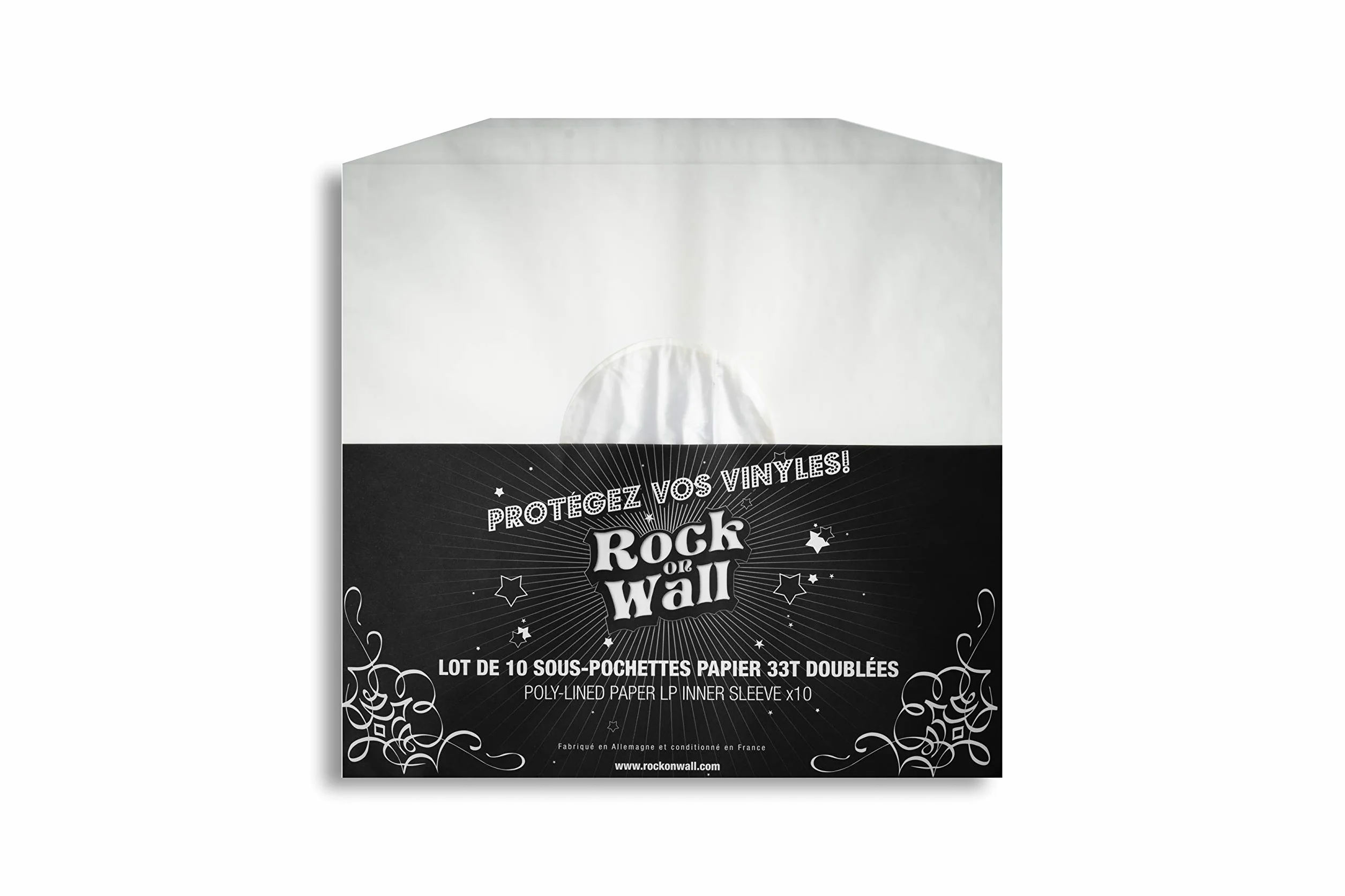 Pochette Papier Doublée 33T Lot de 10