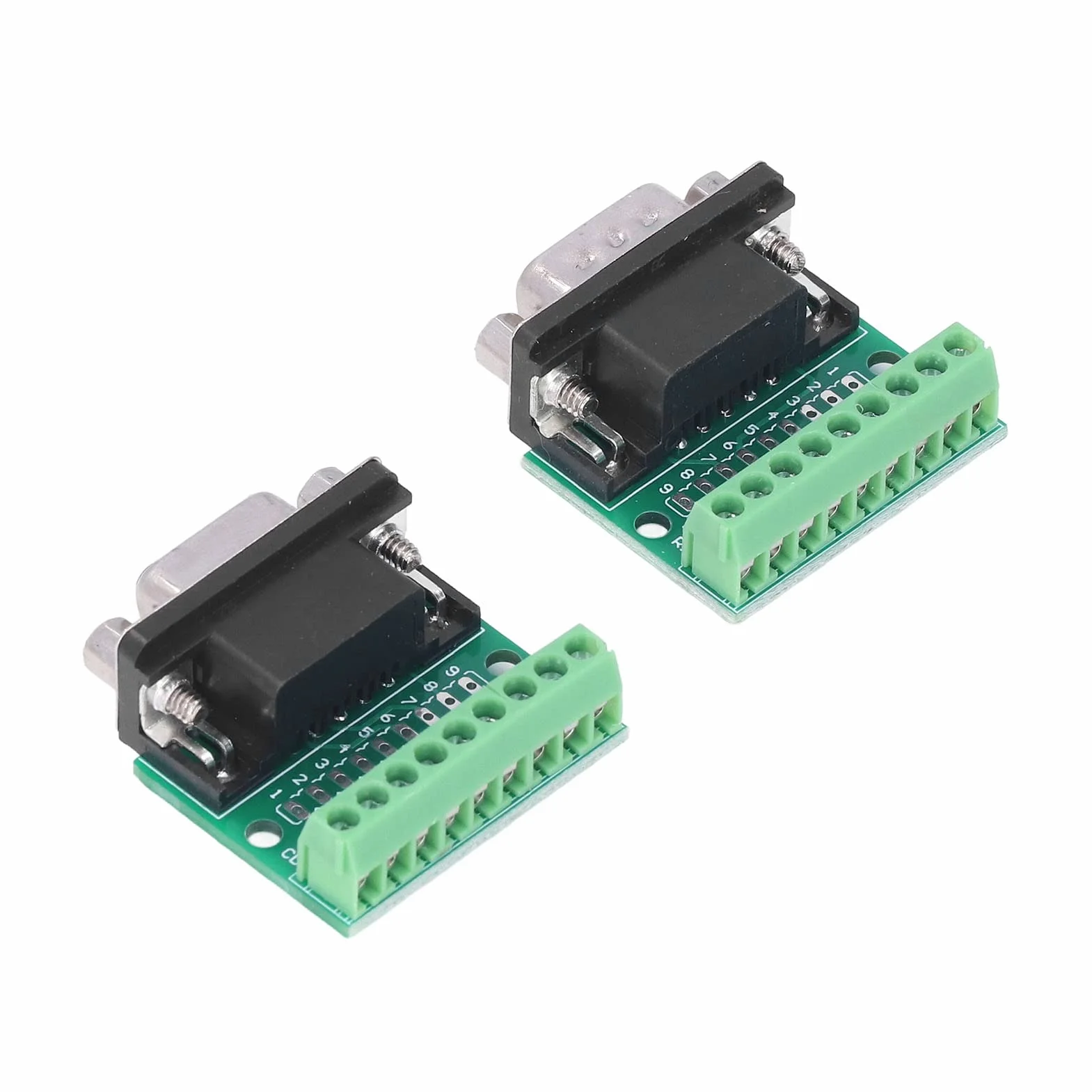 Adaptateurs de câble DB9 mâle femelle connecteur borne à vis 9 broches pour RS232 RS485