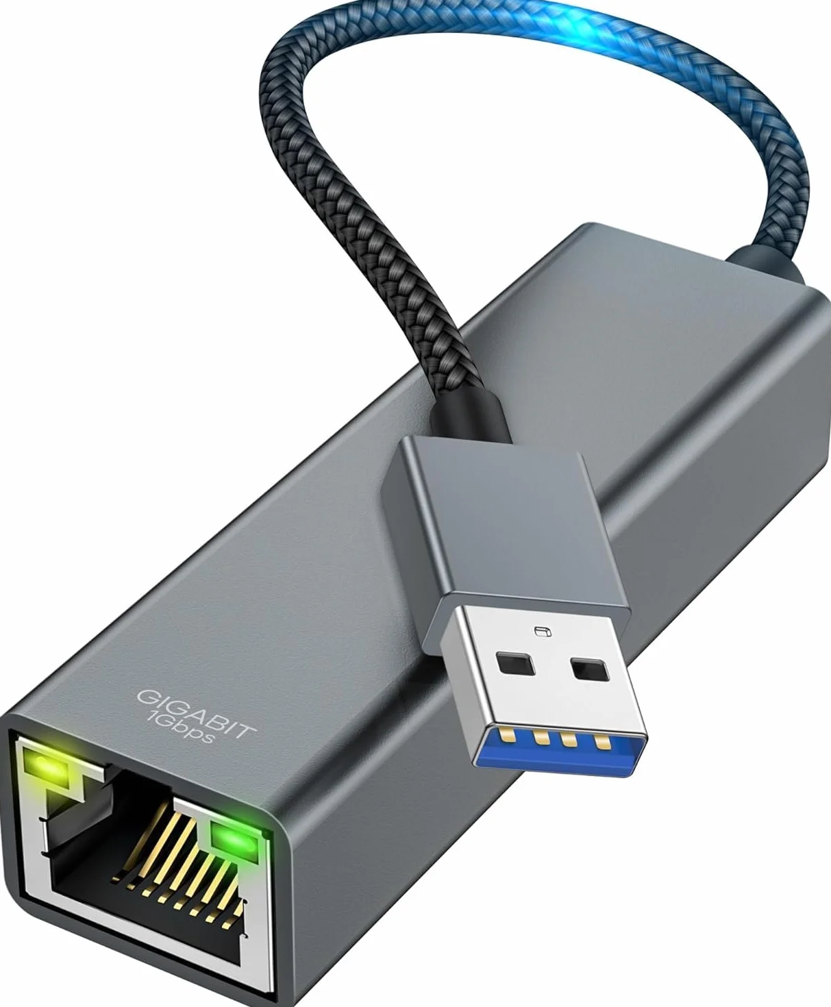 HENGBIRD Adapter USB LAN 2.0 Ethernet 1000 Mbps, USB na RJ45 Gigabit Ethernet LAN, kompatybilny z Surface, MacBook, laptopem, komputerem PC z Windows 11/10/8.1/8, macOS, Linux