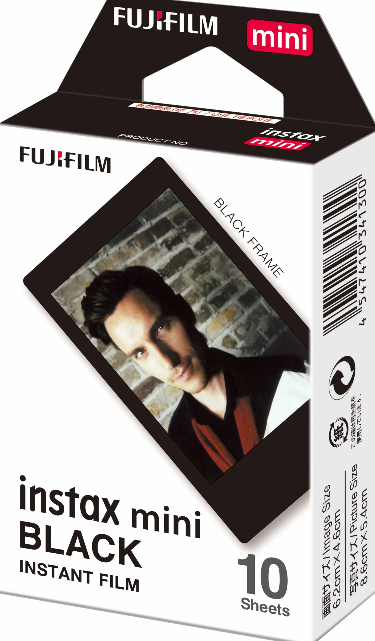 instax film mini 1x10, czarny