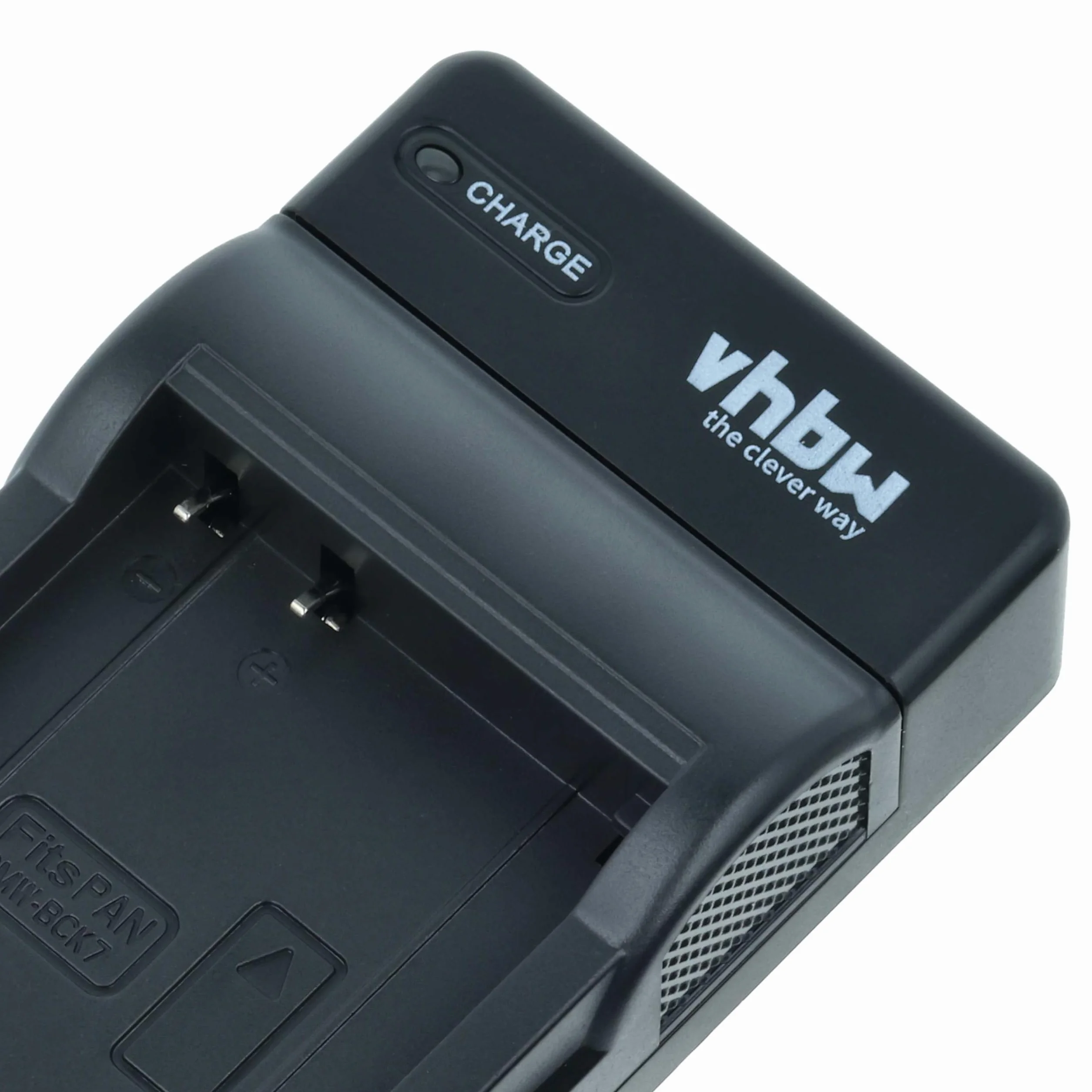 vhbw Ładowarka USB kompatybilna z Panasonic Lumix DMC-SZ7, DMC-FS45, DMC-FS16, DMC-FS18 kamera/akumulator - stacja ładowania, wskaźnik ładowania, 4,2 V
