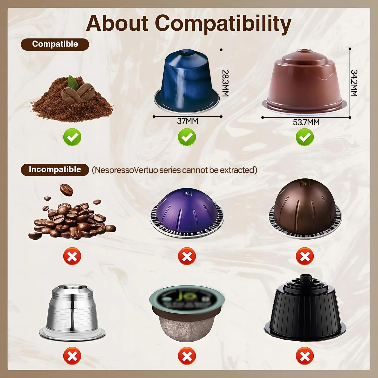 PZCC Machine à Café Portable de Voyage, Chauffage Rapide 3 En 1 Cafetiere Portable 12V, Chauffage Rapide, Compatible avec Grandes et Petites Capsules et Café Moulu, Pour Voyage (Noir)