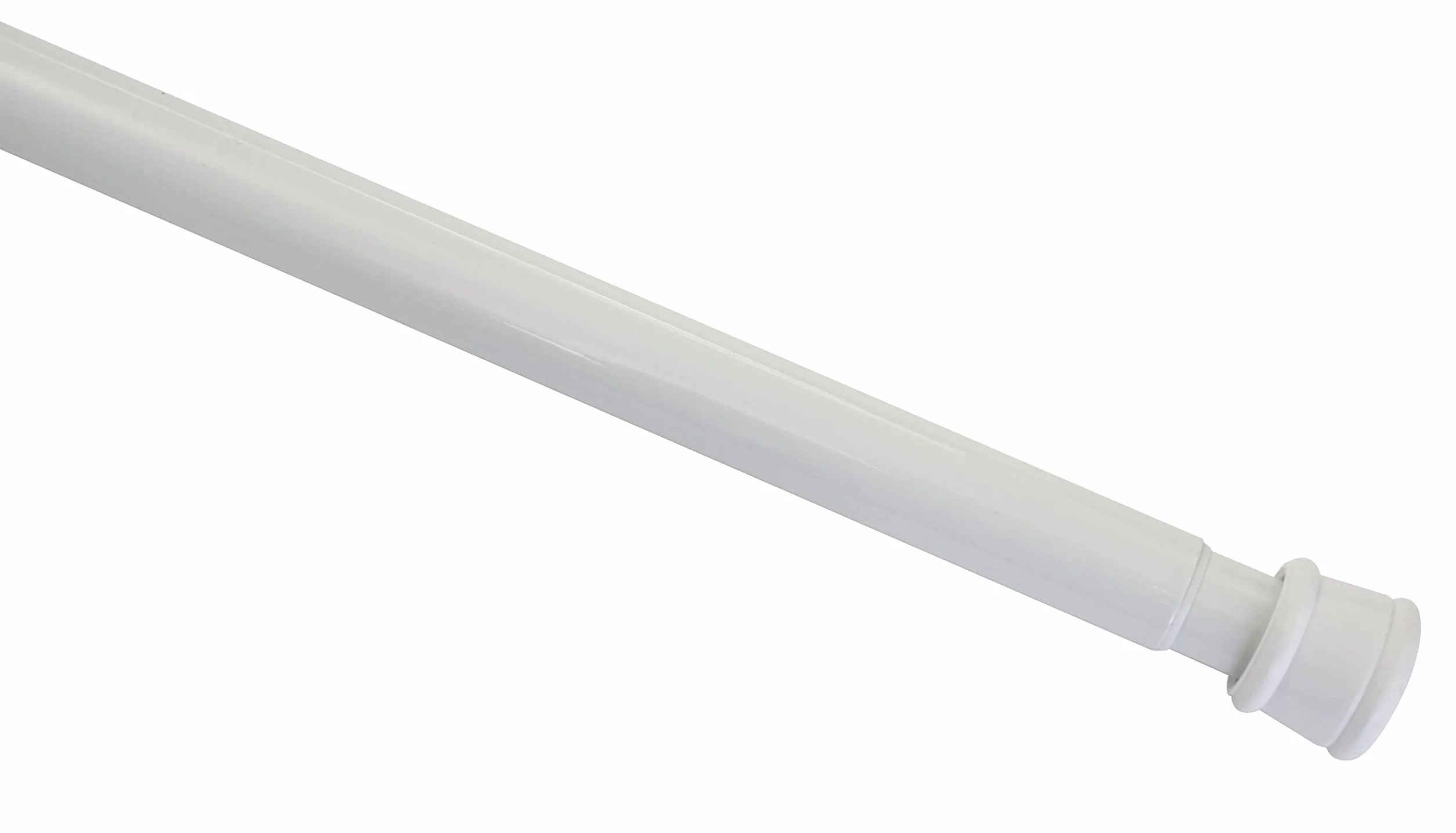 GARDINIA Tringle à Rideau Perçage Ø 23/26 mm blanc 60-100 cm Steel