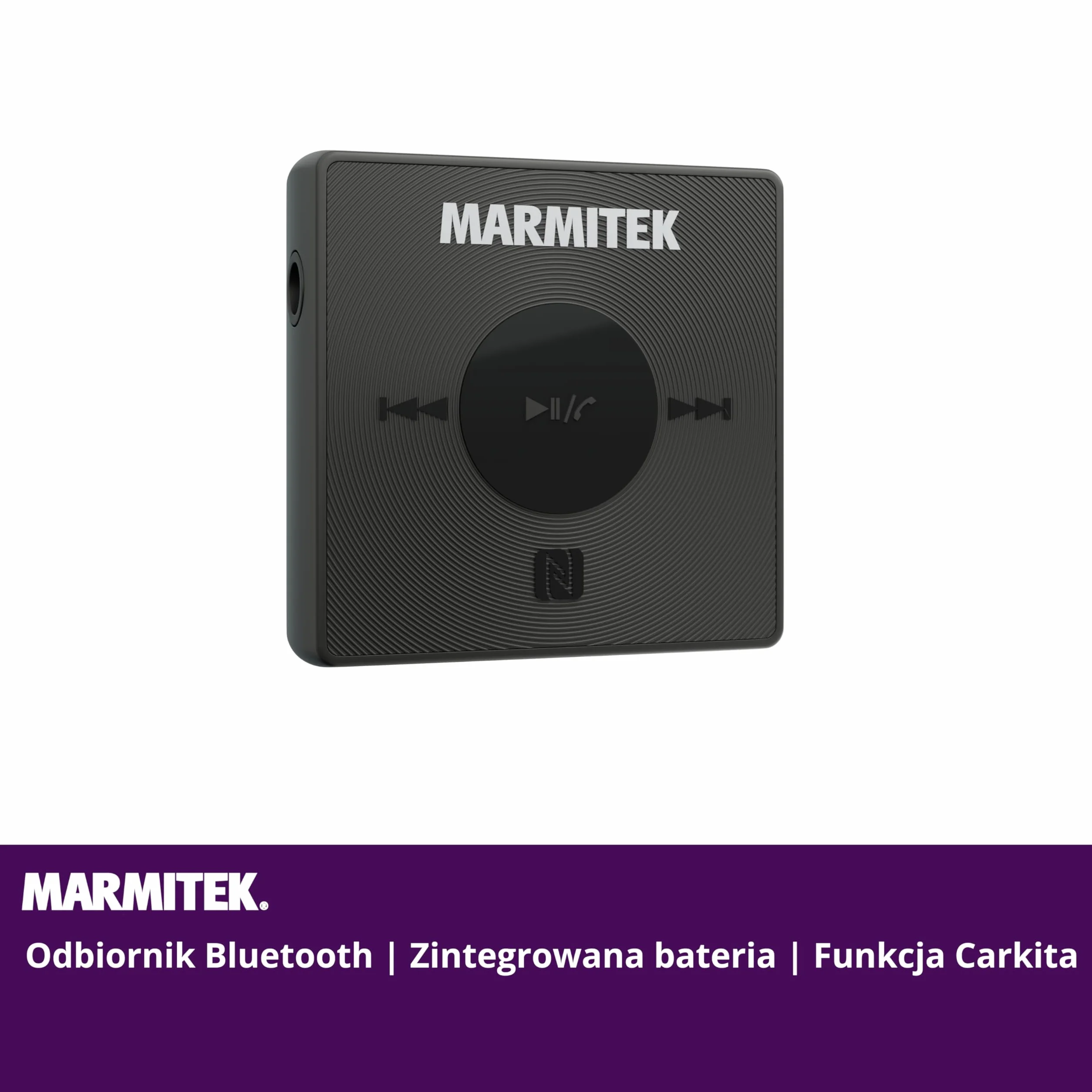 Odbiornik Bluetooth - Marmitek BoomBoom 76 - Samochód stereo - Przenośna bateria - NFC aptX - Zestaw głośnomówiący - jakość dźwięku - Szybkie połączenie