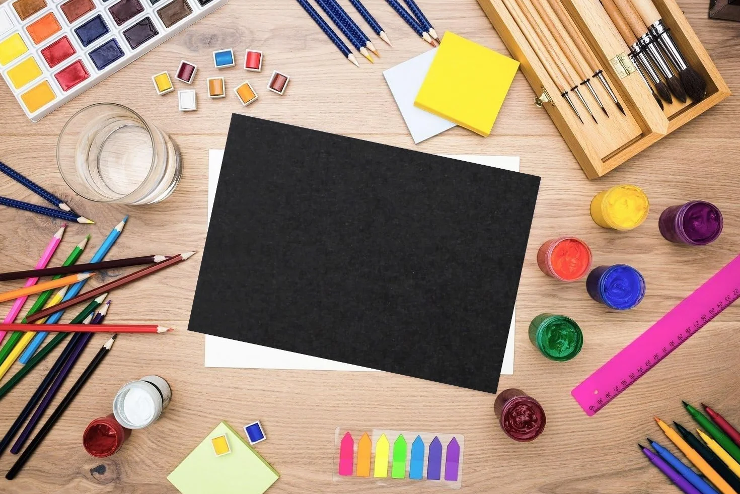 Clairefontaine 97350C Papier Dessin Noir A4 120g 25 Feuilles
