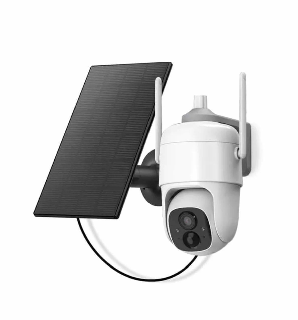 VicoHome bezprzewodowa zewnętrzna kamera monitoringu z panelem solarnym – kamera Wi-Fi 2K bateria, monitoring PTZ 360°, noktowizja, wykrywanie ruchu AI, 2-way audio, wodoodporna, chmura/karta SD