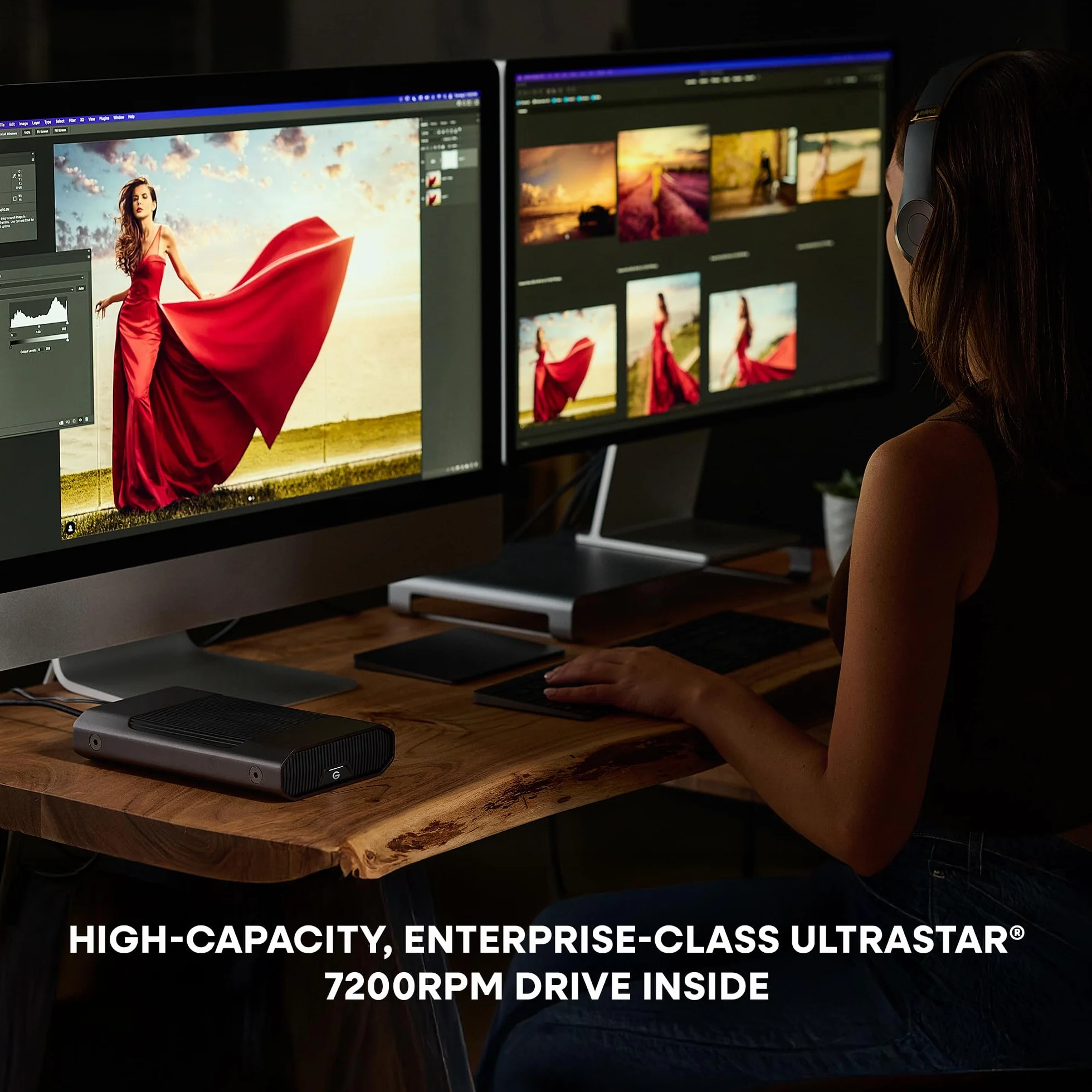 SanDisk Professional G-DRIVE 18TB Enterprise-Class Desktop dysk twardy, do 250 MB/s USB-C (5 Gb/s), USB 3.2 Gen 1