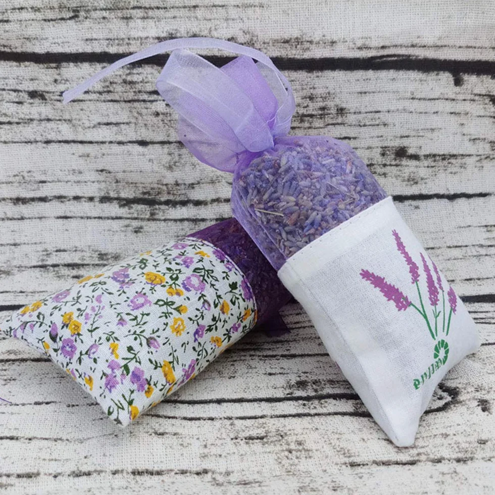 Sacs de Lavande Sachet Vides Coton Violet de Gaze 24 pièces