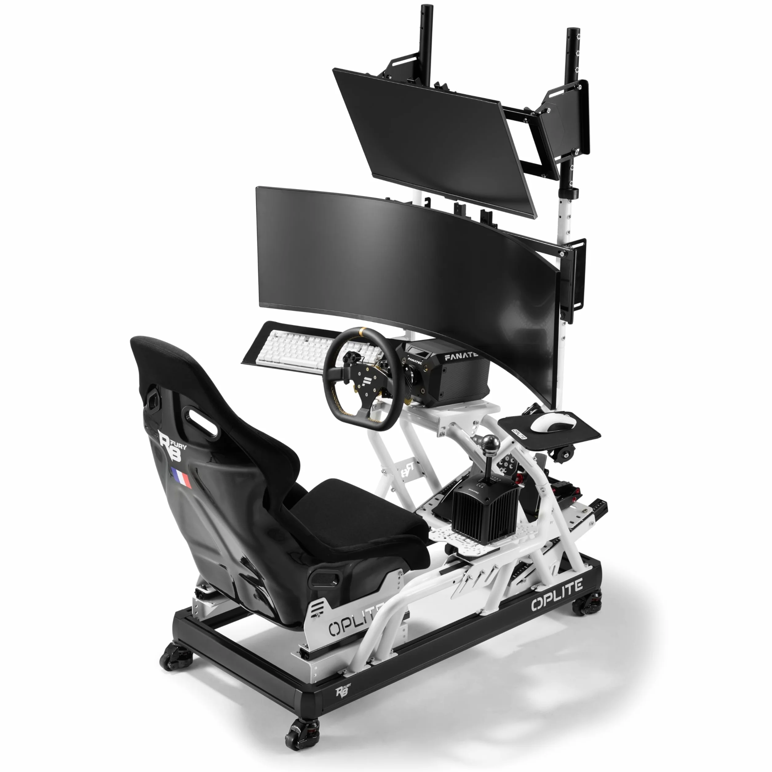 OPLITE - R8 Supreme Castor Wheel - Lot de 4 roues pour simulateur de course R8 FURY