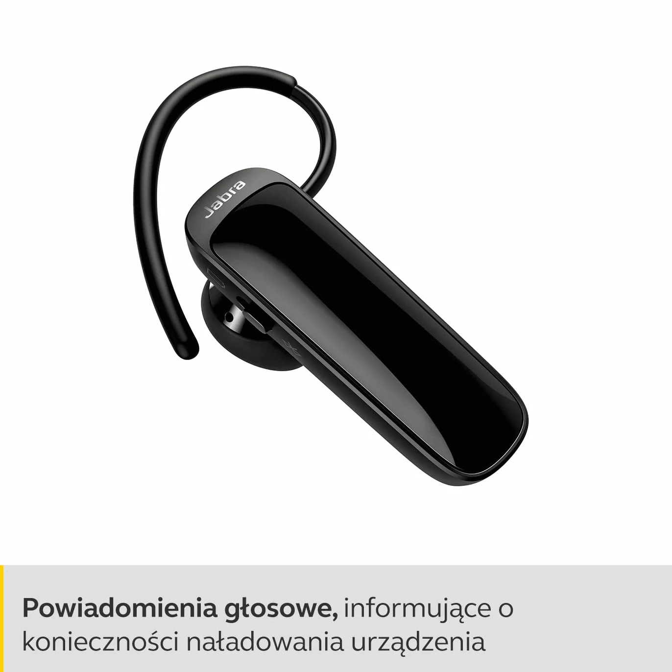 Jabra Talk 25 SE Mono Bluetooth - Bezprzewodowy Zestaw Słuchawkowy na Jedno Ucho - Wbudowany Mikrofon, Streaming Multimediów i Czas Rozmów do 9 Godzin - Kolor Czarny