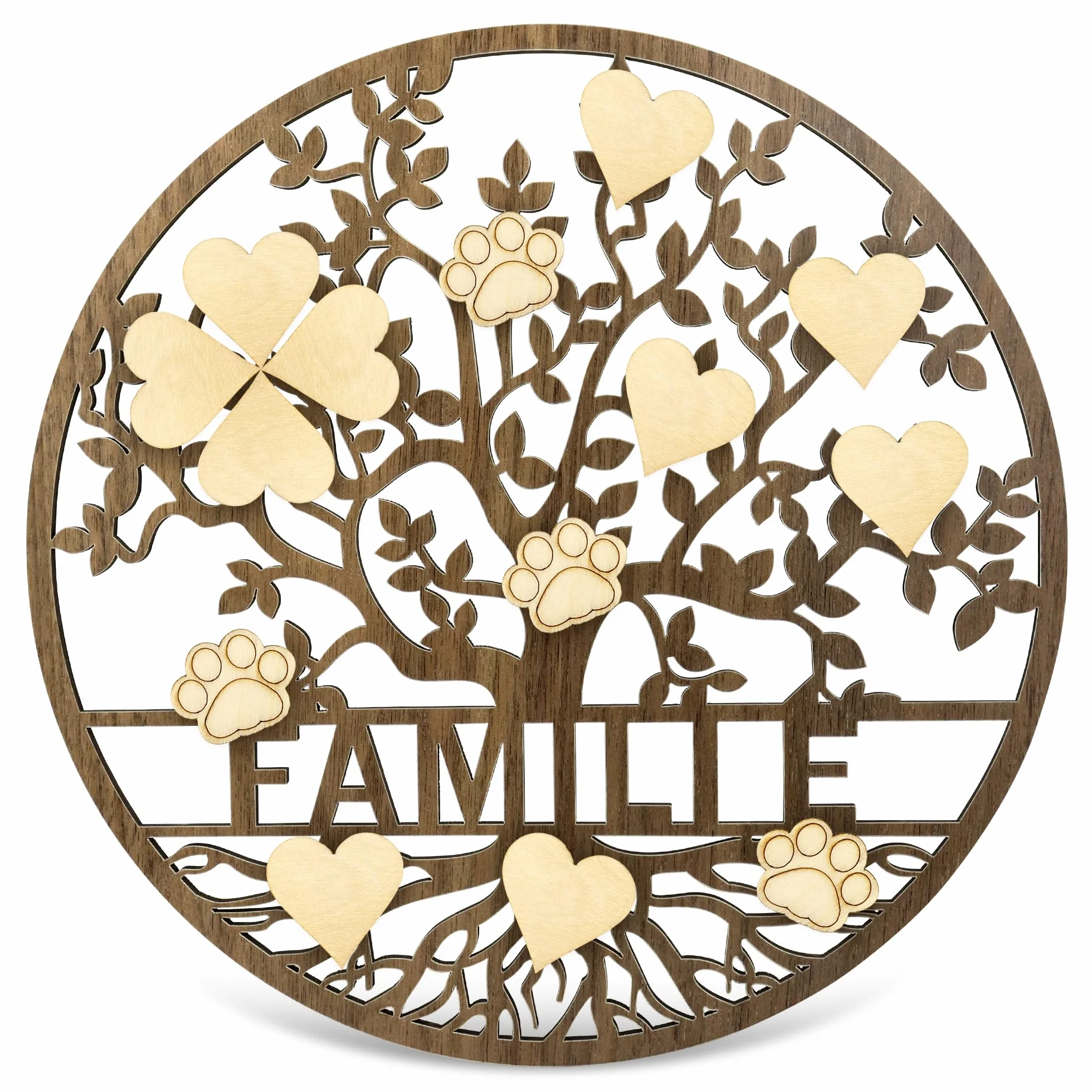 TAKULA Arbre de Vie Decoration Murale Arbre Genealogique a Remplir Cadeau Famille Personnalisé