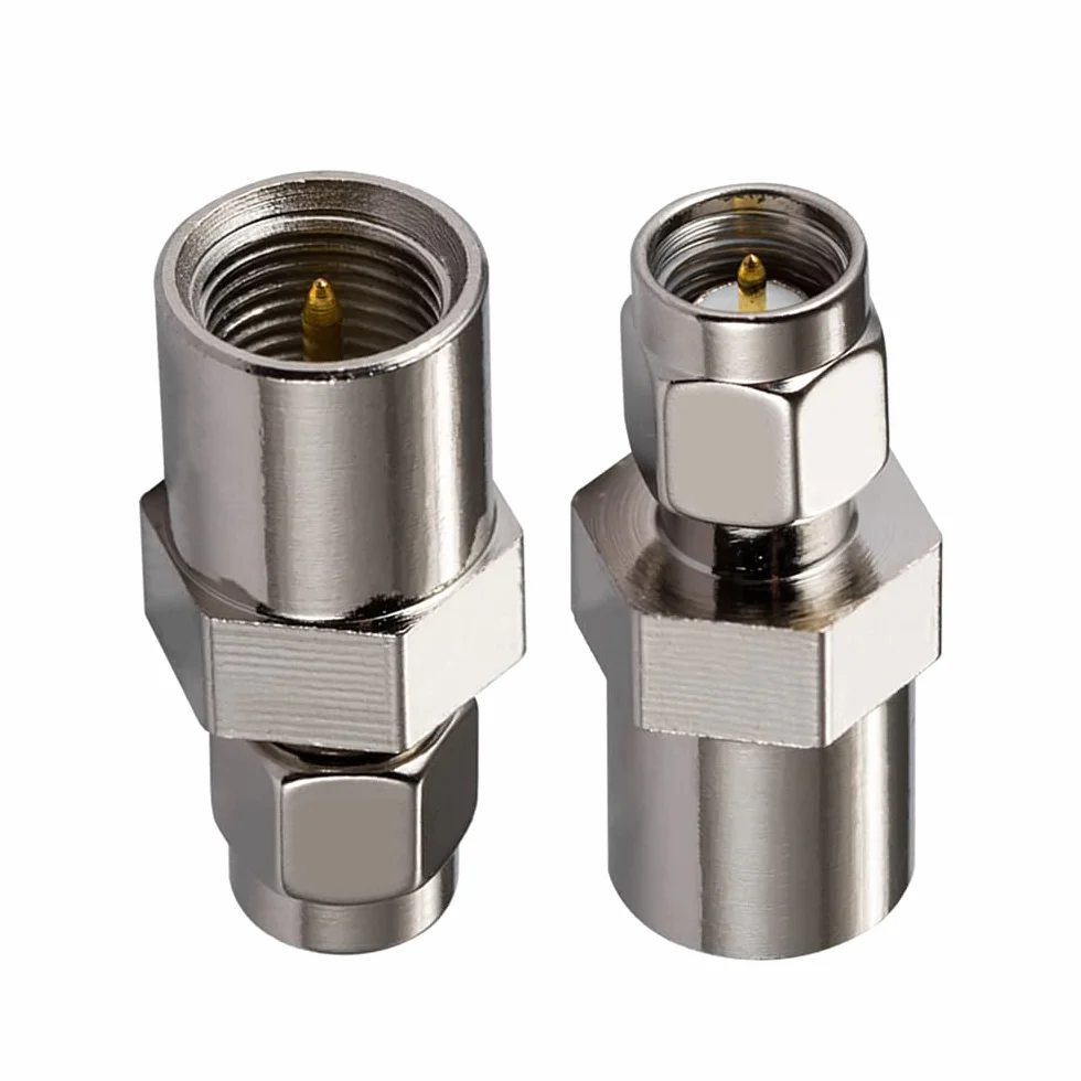 Vecys 4G Adapter Antenowy SMA Męski do FME Męski Adapter do Anten 2G 3G 4G LTE Routerów Mobilnego Internetu Szerokopasmowego WLAN Bezprzewodowego (2 szt.)