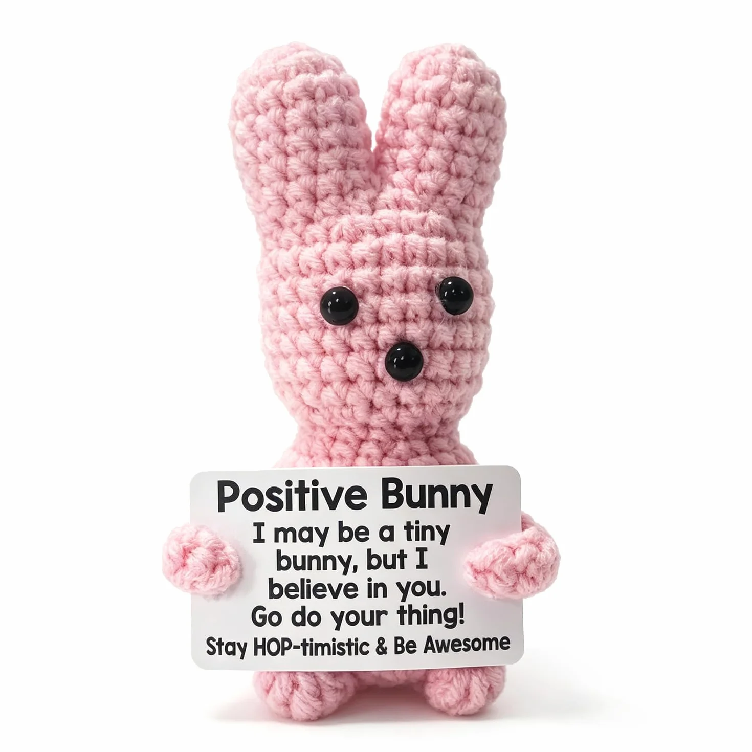 Poupée câlin en laine tricotée Animal Bunny Cadeau Soutien émotionnel
