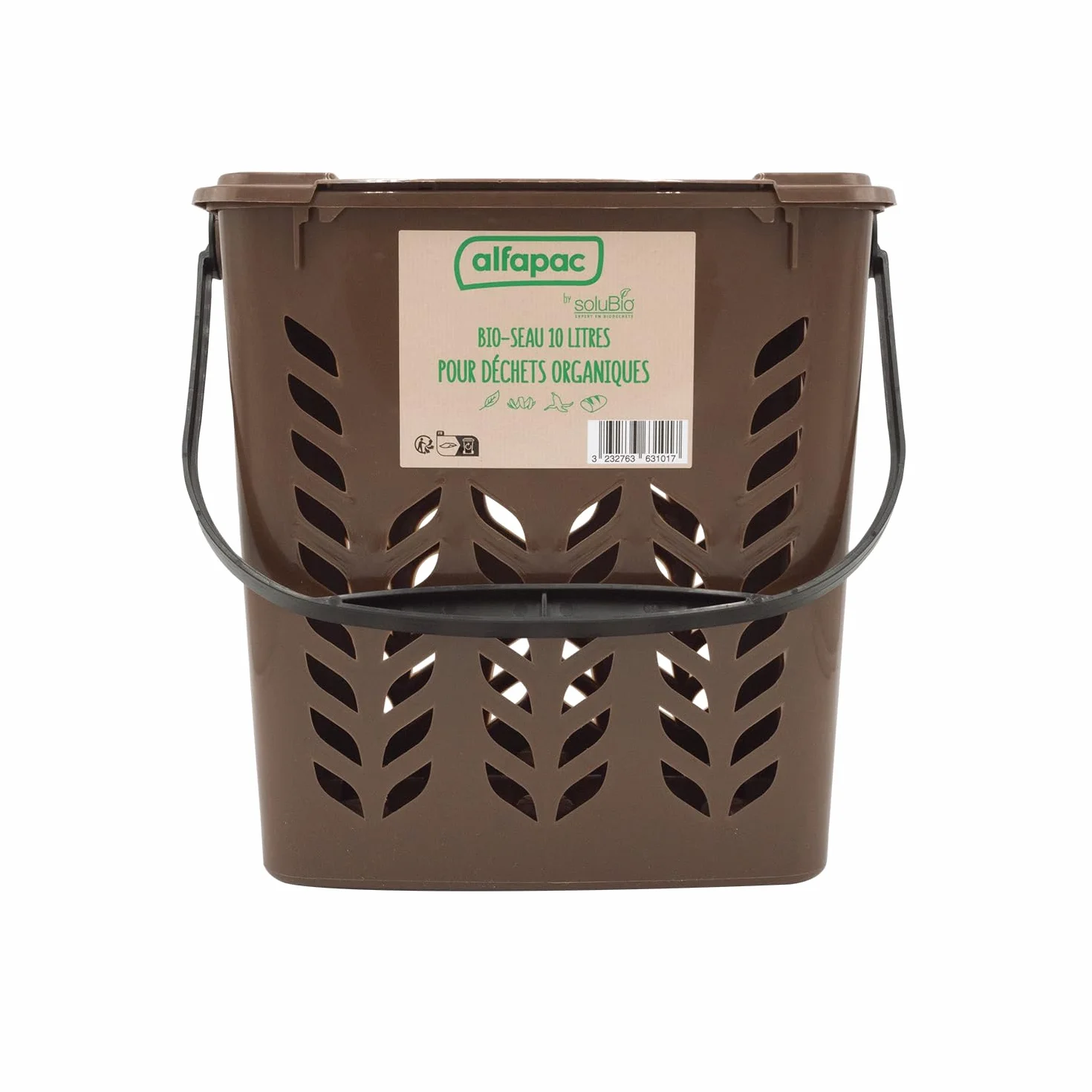 Alfapac by Solubio Poubelle à Compost 10 Litres Déchets Organiques