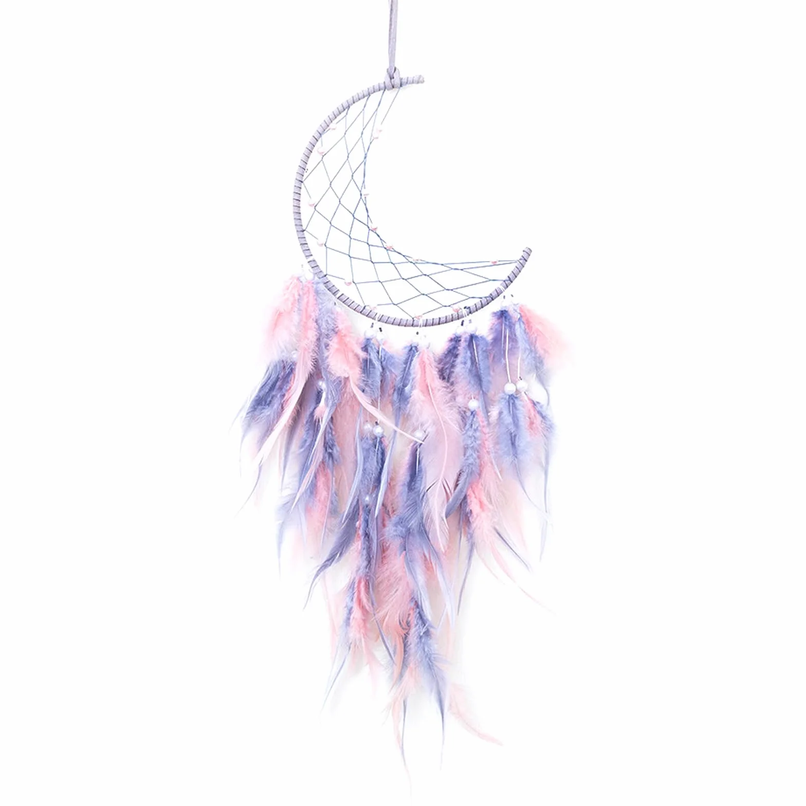 Attrape-Rêves en Plume, Faite Main, Décoration Murale pour Chambre Maison
