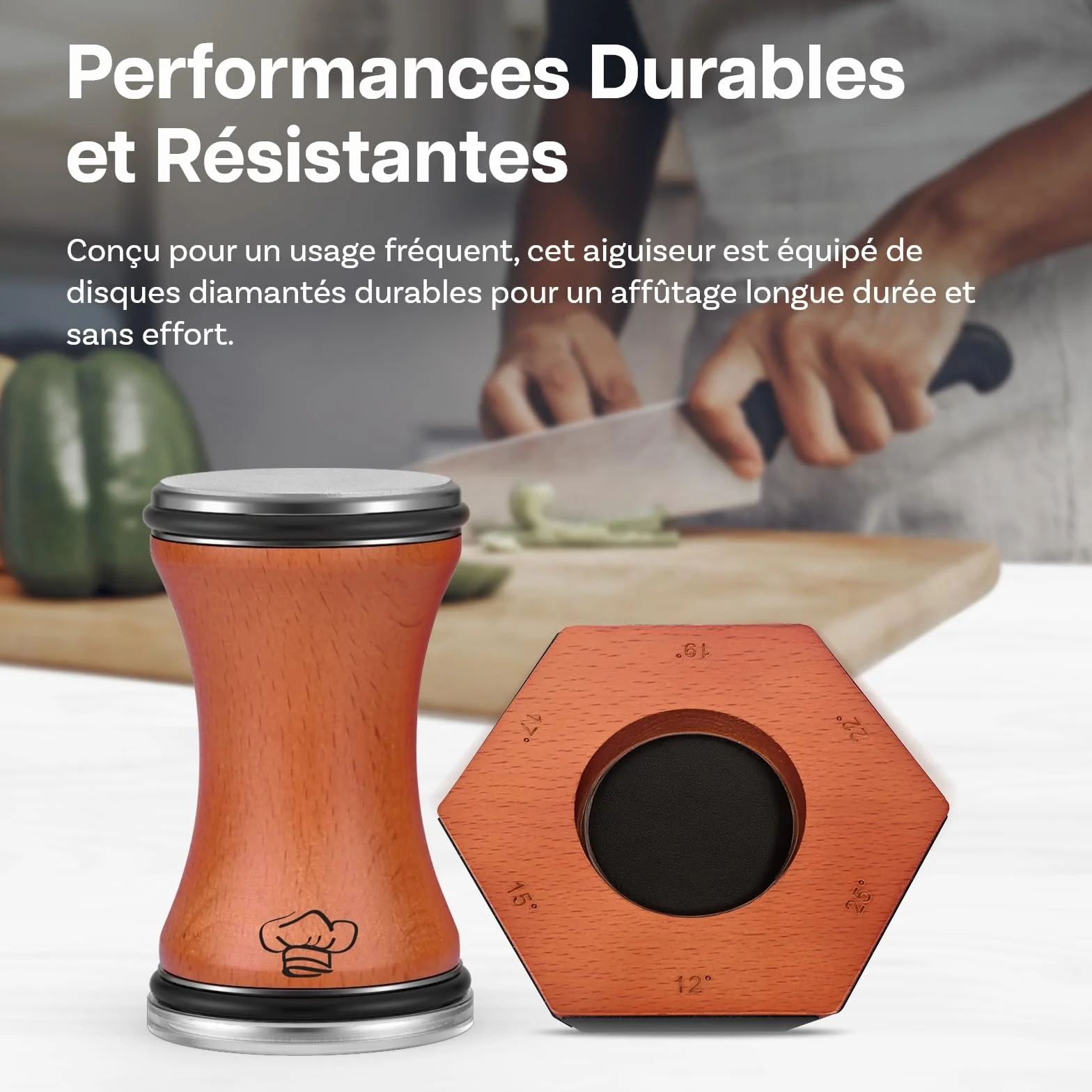 Aiguiseur Couteaux MMOBIEL 6 Angles Magnétiques 12°-25° Disques Diamantés