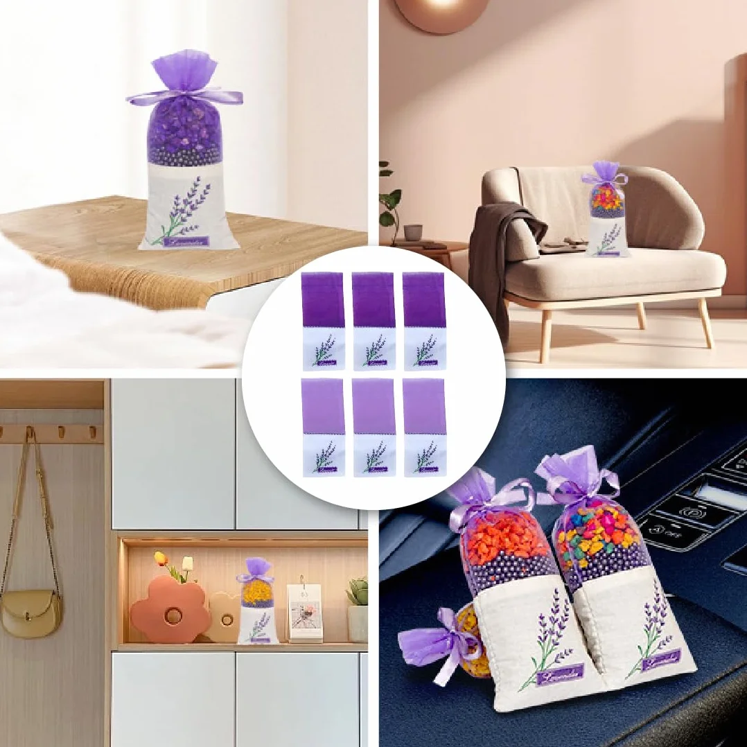 Sachet Tissu Pochettes Parfumés pour Lavande en Vrac, 12 Pièces, Sac Vide