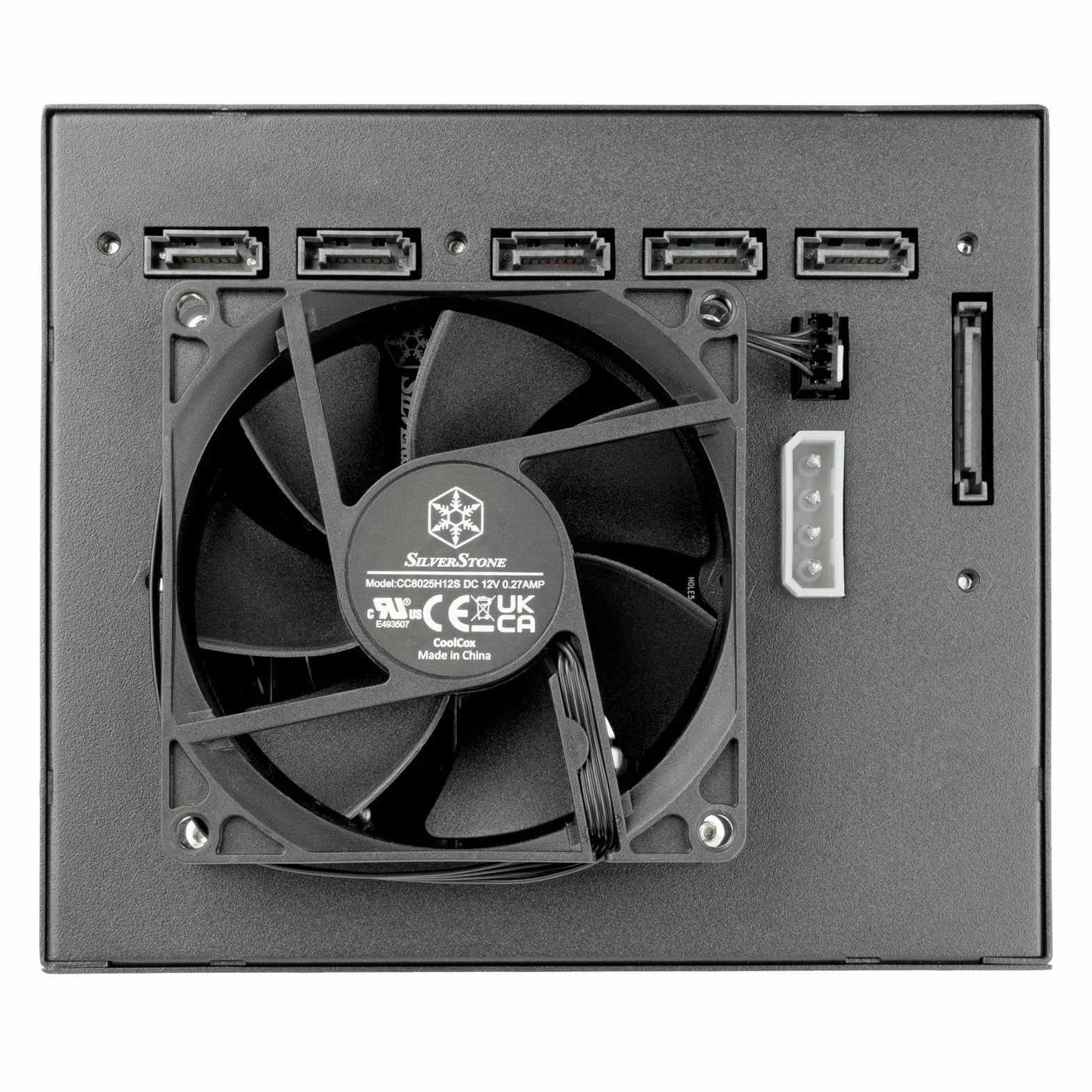 Silverstone SST-FS305B-E - Hot-Swap Adapter SAS-12G/SATA 6 Gb/s 5,25" na pięć kieszeni 3,5", SST-FS305B-E (czarny+czarny)