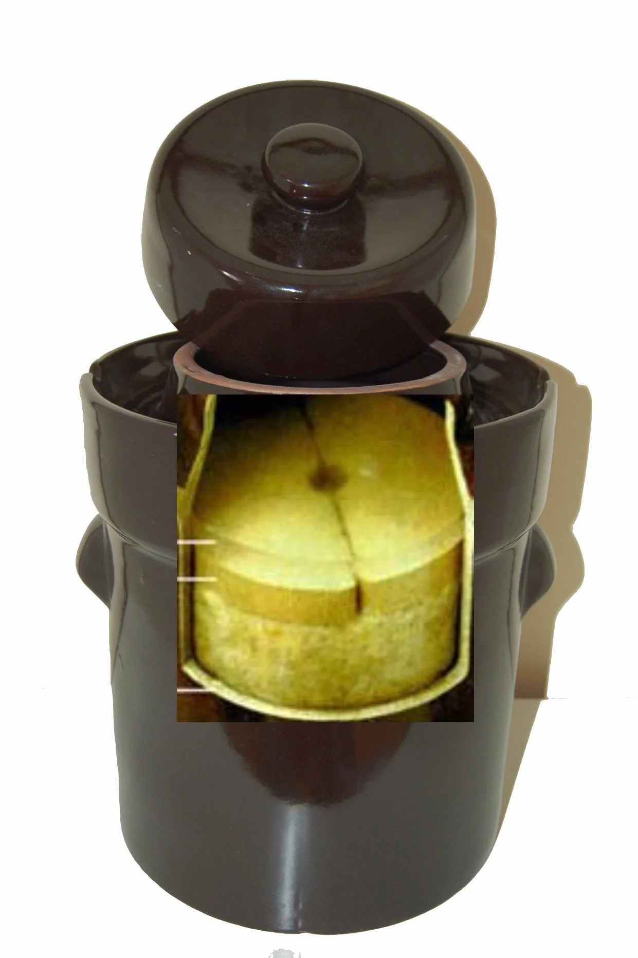 Fermentation Pot Set en Céramique Brute 10 litres Brown