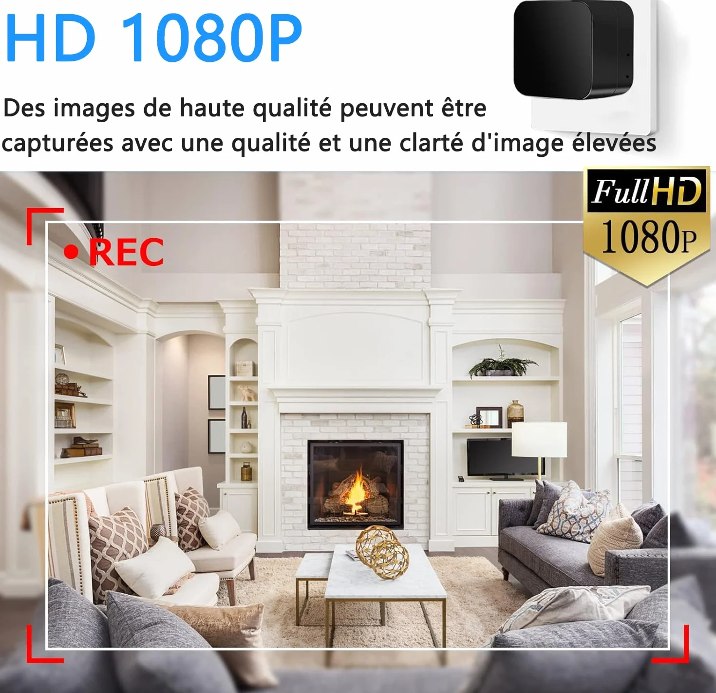 Mini ukryta kamera szpiegowska 5G/2,4G, niewidoczna kamera HD 1080P Microspia, przenośna mini kamera HD 1080P, kamera szpiegowska z wykrywaniem ruchu, przechowywanie w chmurze do domu, biura itp.