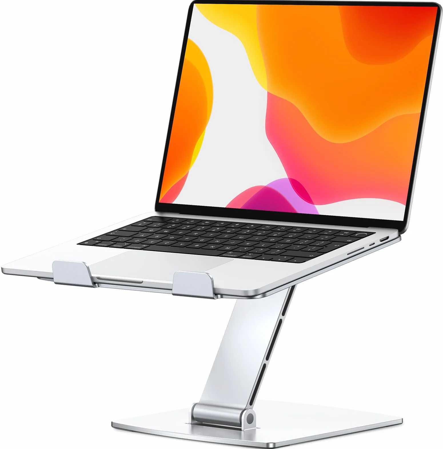 CIRYCASE Support Ordinateur Portable Réglable Aluminium, Laptop Stand Pliable Ergonomique Compatible MacBook Air Pro 10-16"