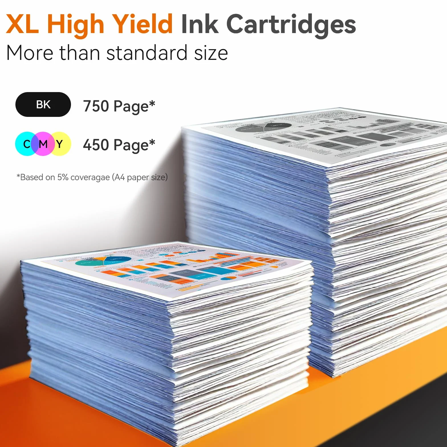 Cartouches d'encre HP 302 XL Compatibles Remplacement pour DeskJet 3630 2130 Envy 4520 OfficeJet 3830 (2-Pack)