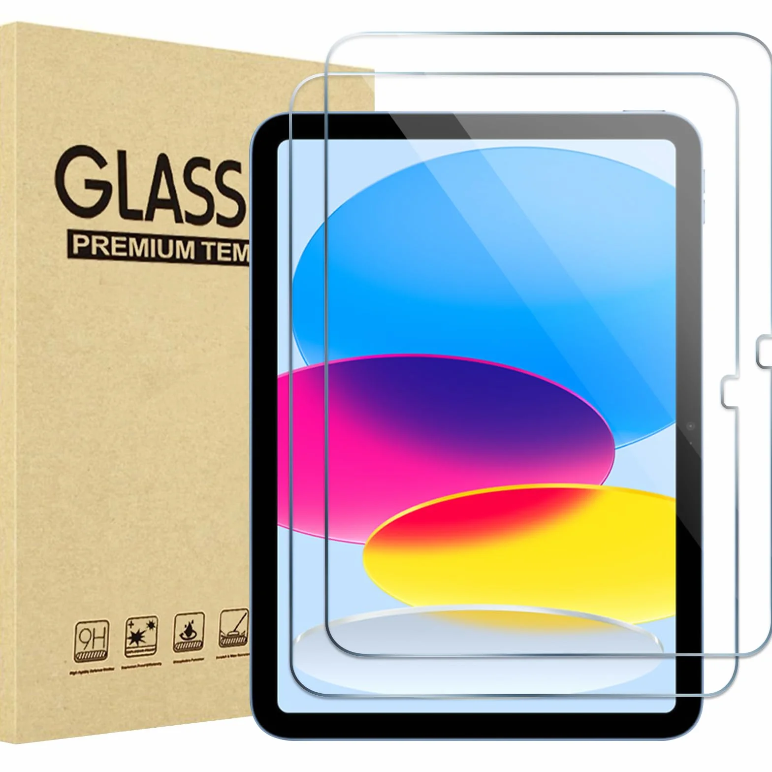 ProCase Verre Trempé pour iPad 11 Pouces 2025, Film Protection Anti Rayures 0.33mm Dureté 9H