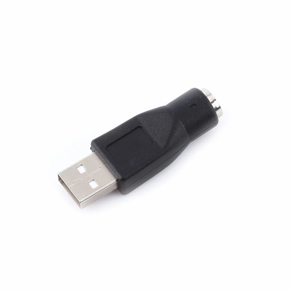 Adaptateur de Clavier USB vers PS/2, USB 2.0 A Mâle à PS/2 Femelle Convertisseur pour PC Souris