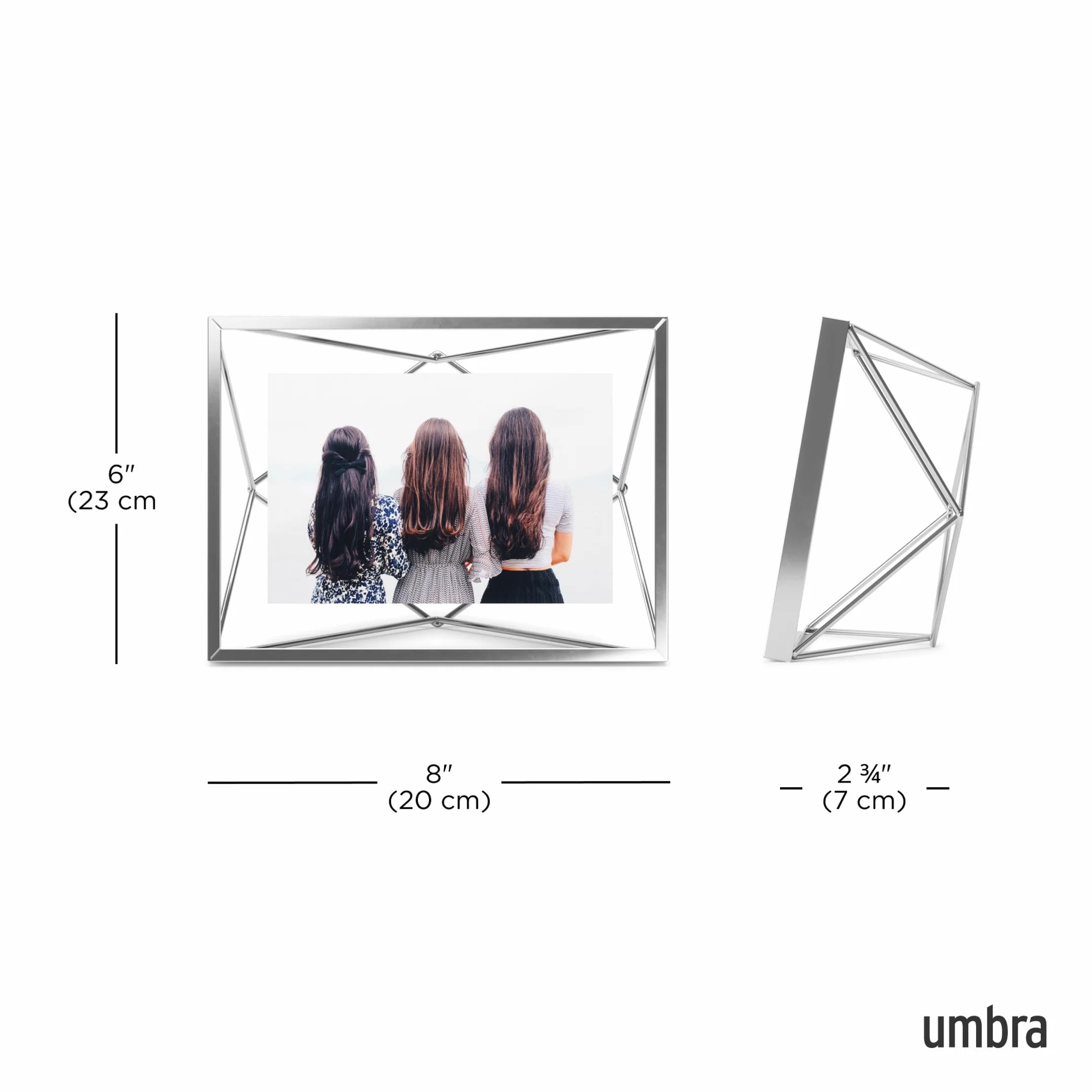 Umbra Prisma Cadre photo filaire métal 10x15cm chrome