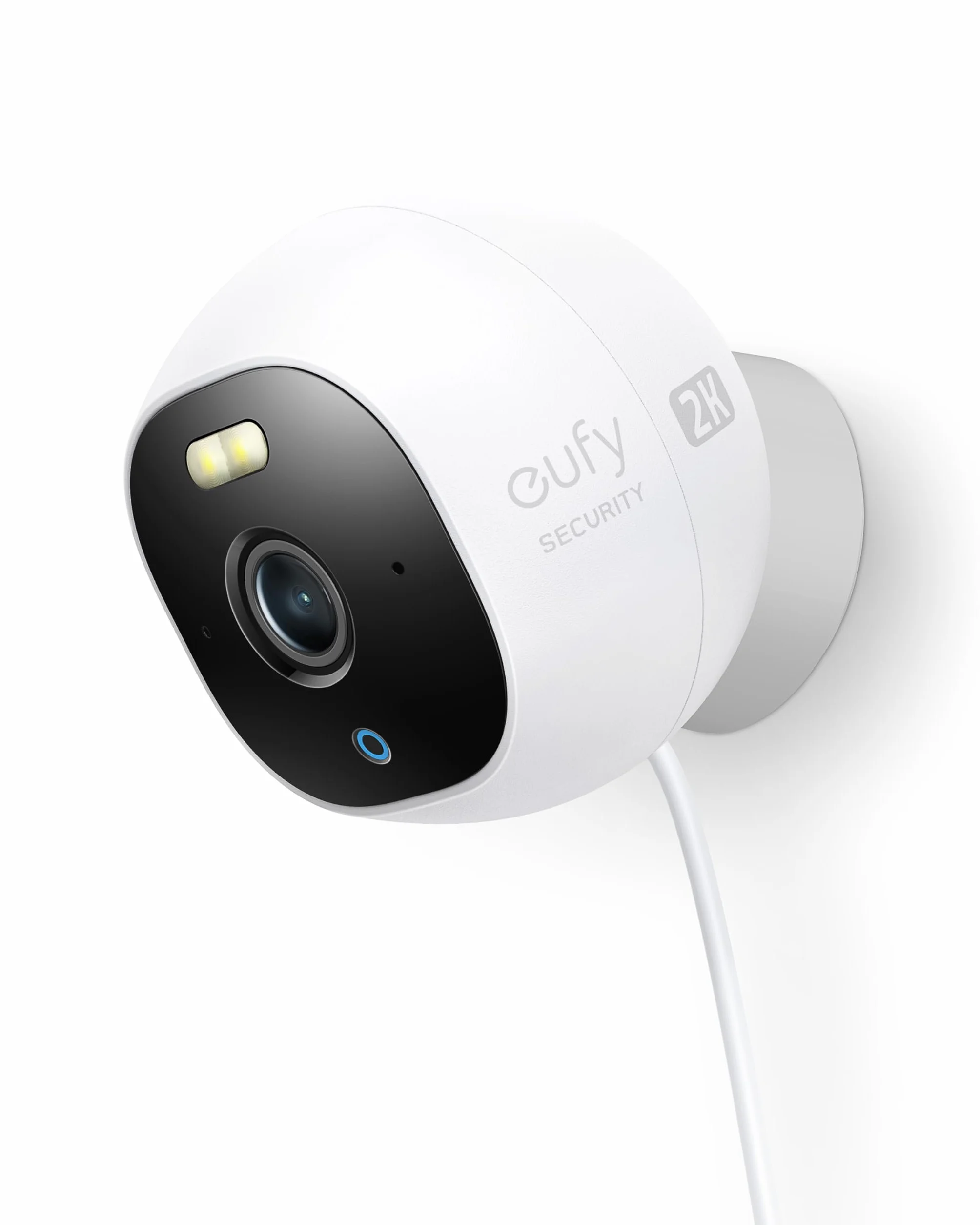 Eufy Security Solo OutdoorCam C24 Niezależna kamera monitoringu do użytku na zewnątrz, rozdzielczość 2K, reflektor, widoczność w nocy w kolorze, bezpłatne użytkowanie, klasa wodoszczelności IP67