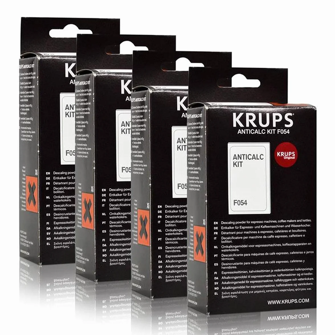 Krups AntiCalc Kit F054 Détartrant Lot de 4